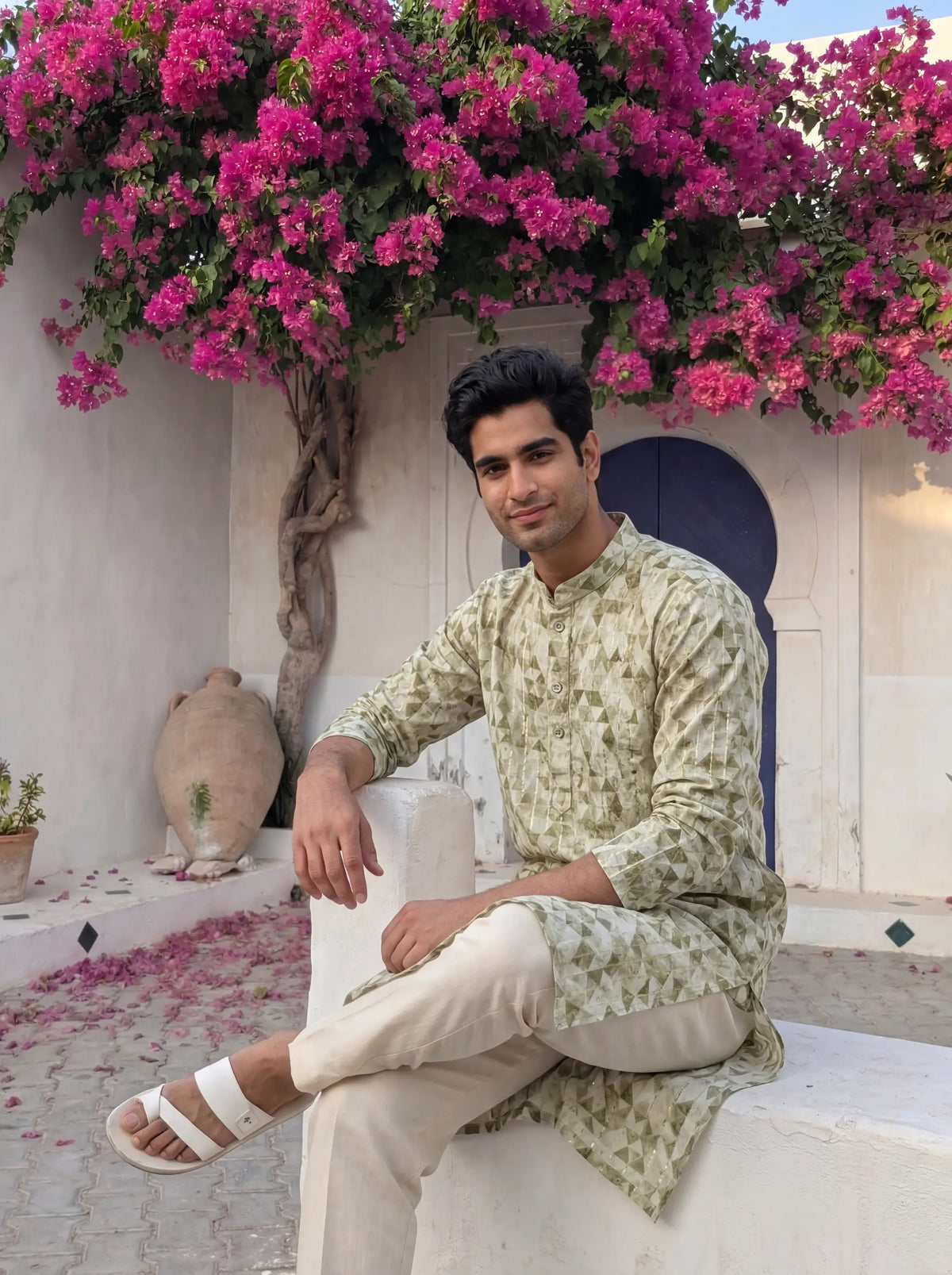 Stunning Golden Work Kurta