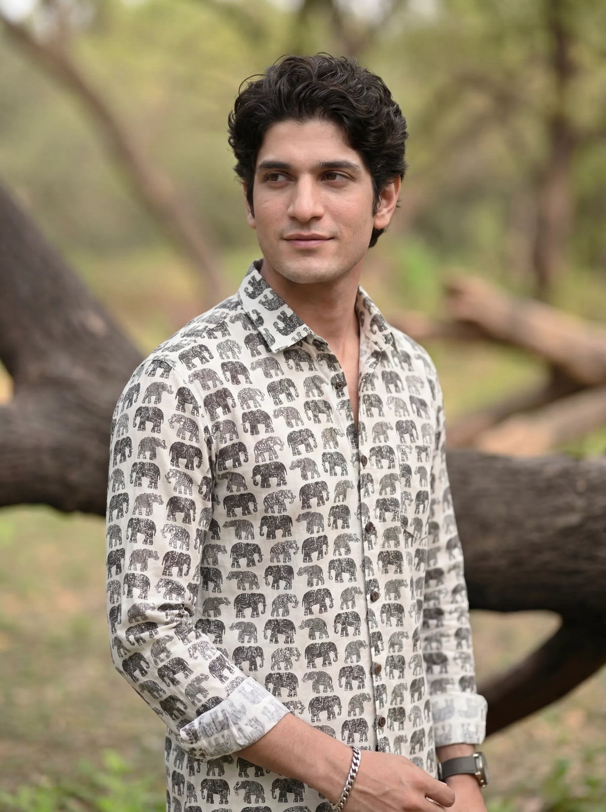 Monochrome Parade - Pure Cotton Shirt