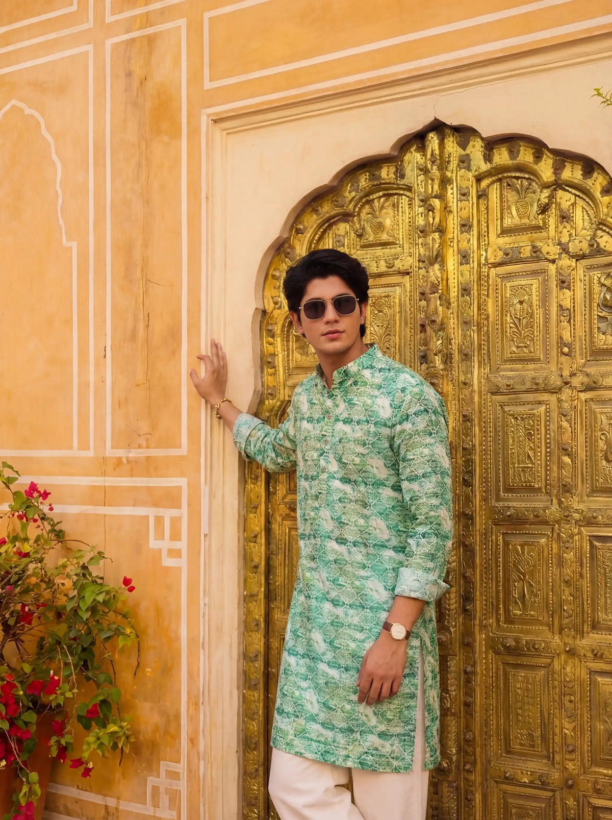 Celestial Golden Work Kurta