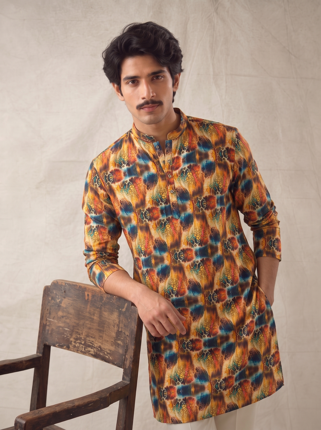 Vibrant Printed Long Kurta