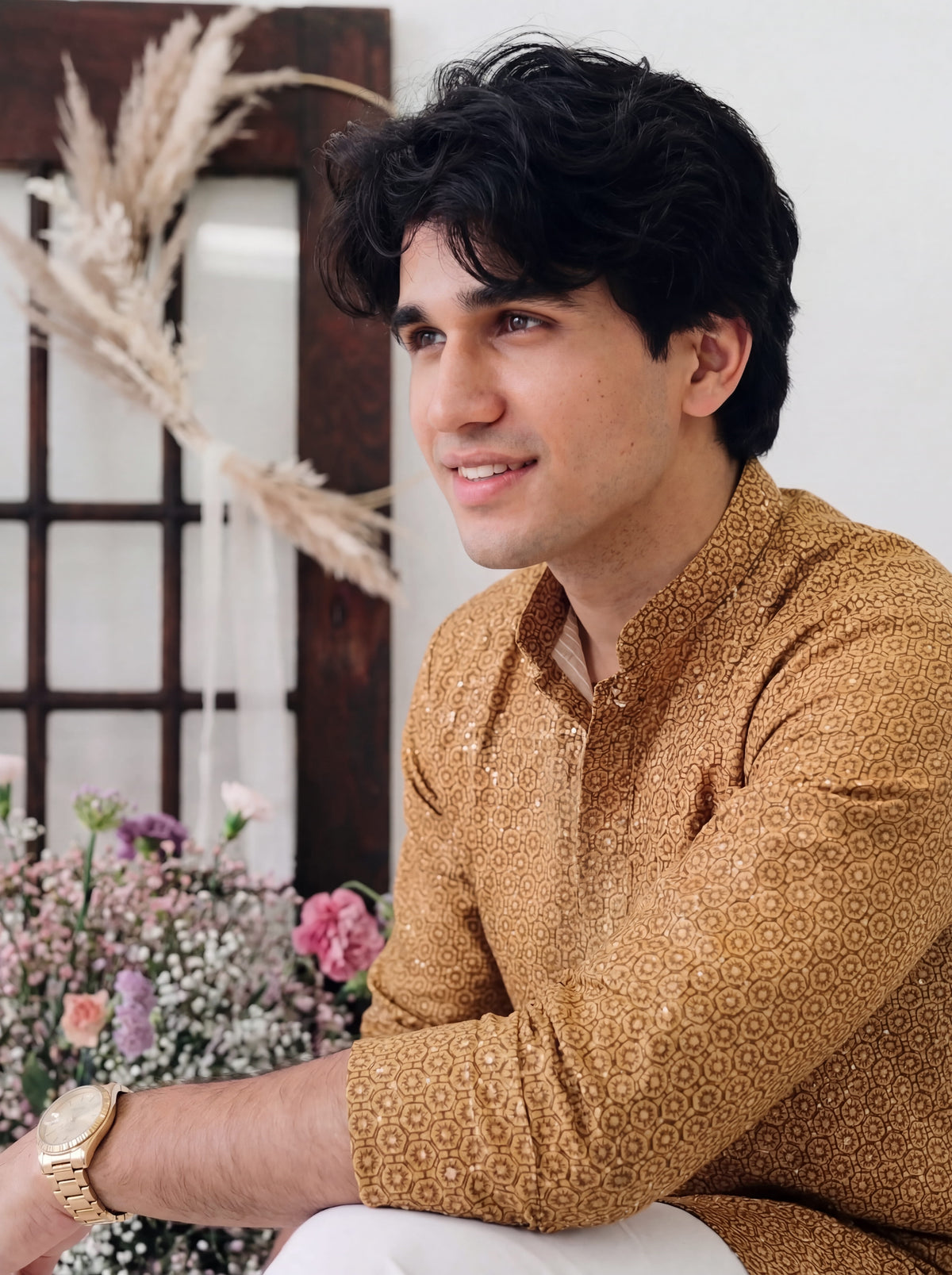 Chanderi Printed Kurta