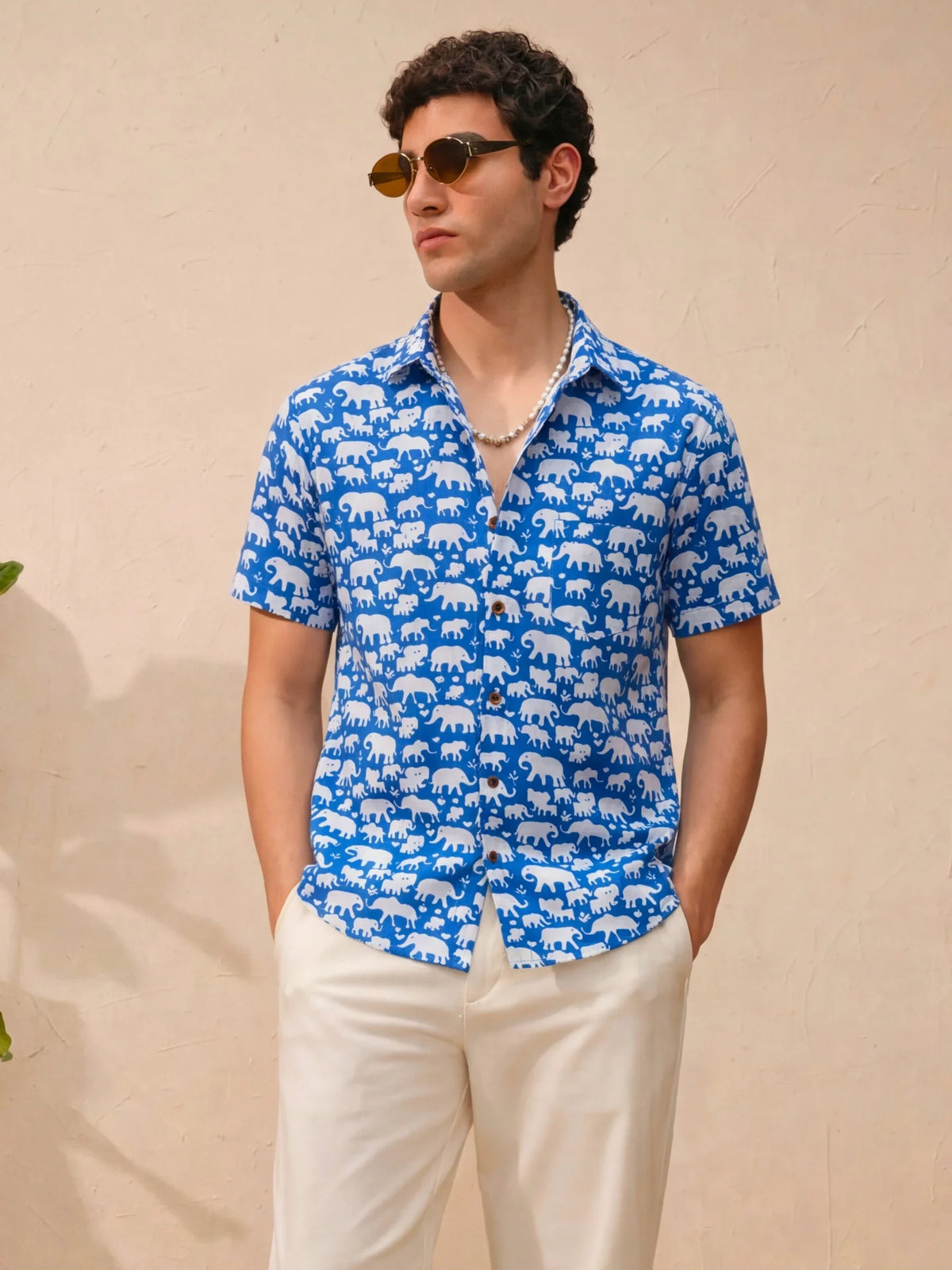 Elephant Expedition – Printed Cotton Half Sleeve