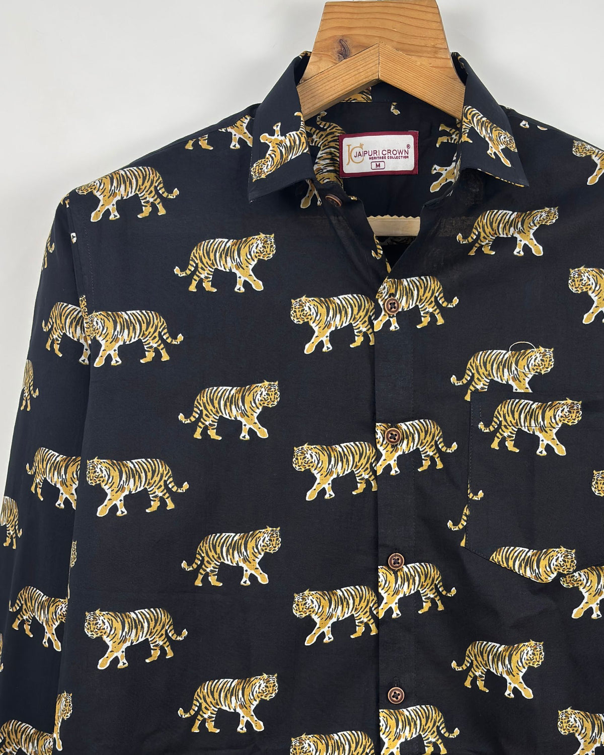 Tiger Roar – Printed Cotton Full Sleeve Shirt