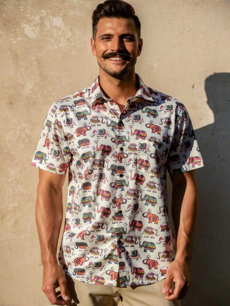 Teapot Charm – Colorful Cotton Half Sleeve