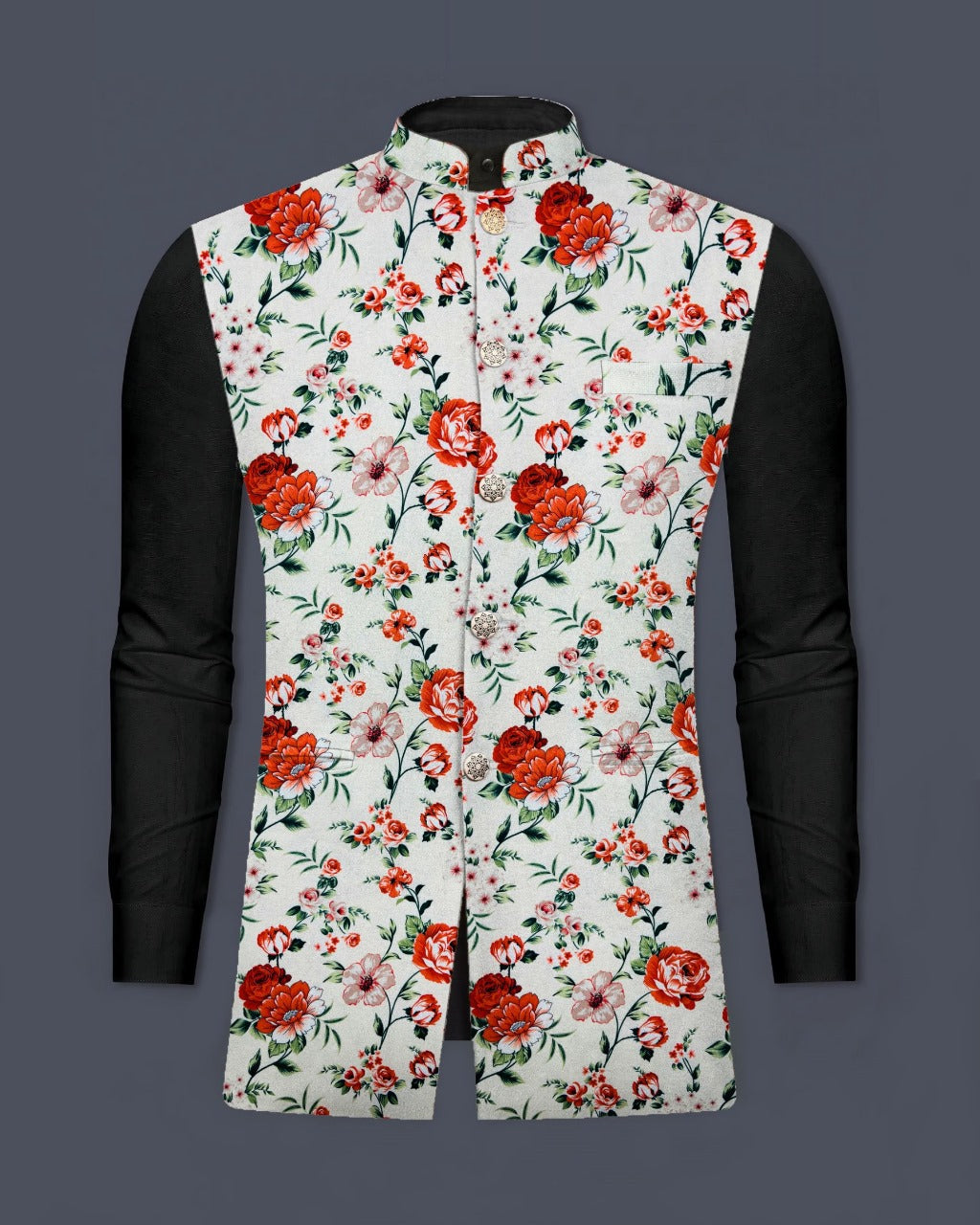 Peacock Parade Nehru Jacket