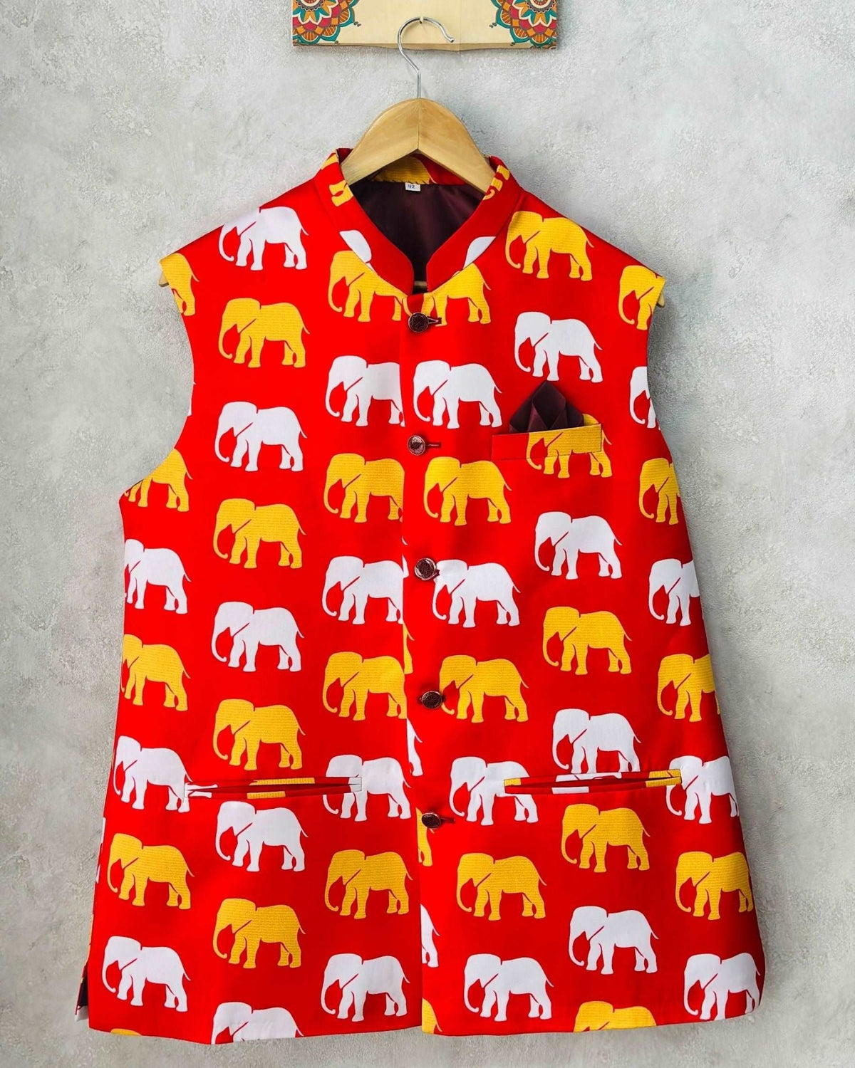 Amber Aura Nehru Jacket - Jaipuri Crown