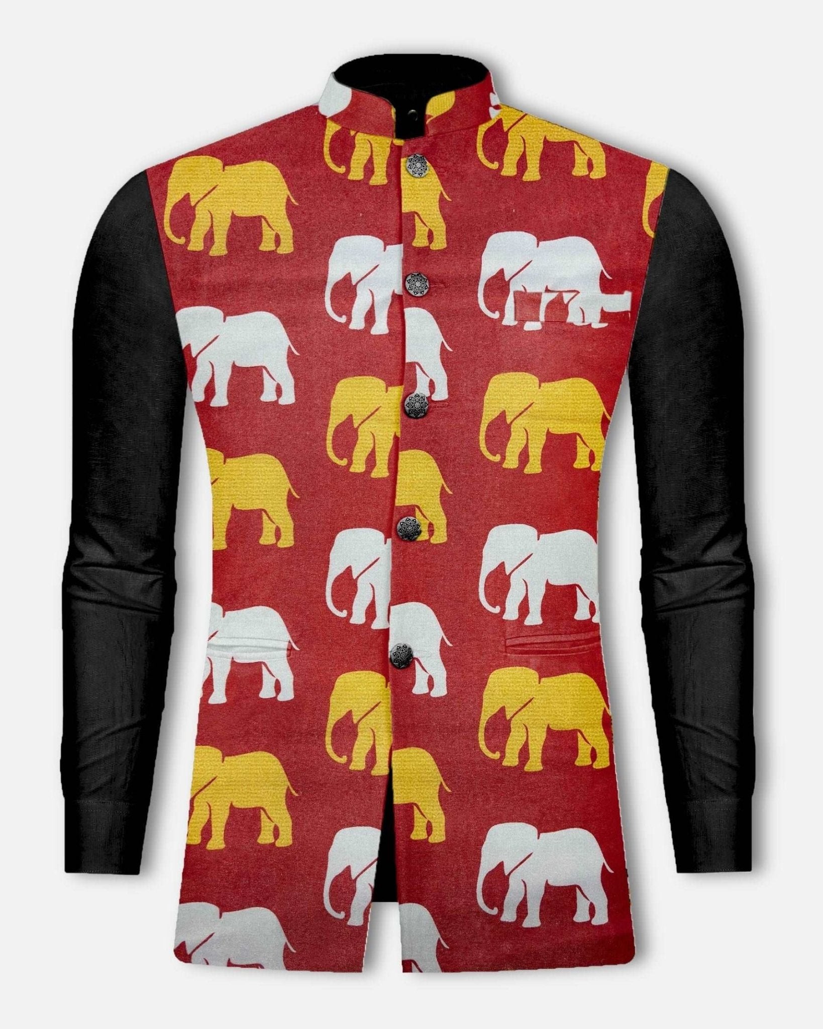 Amber Aura Nehru Jacket - Jaipuri Crown