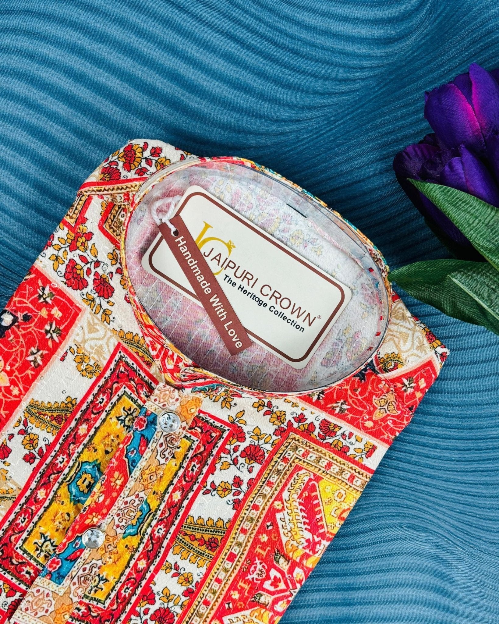 Amber Aztec Printed Kurta - Jaipuri Crown