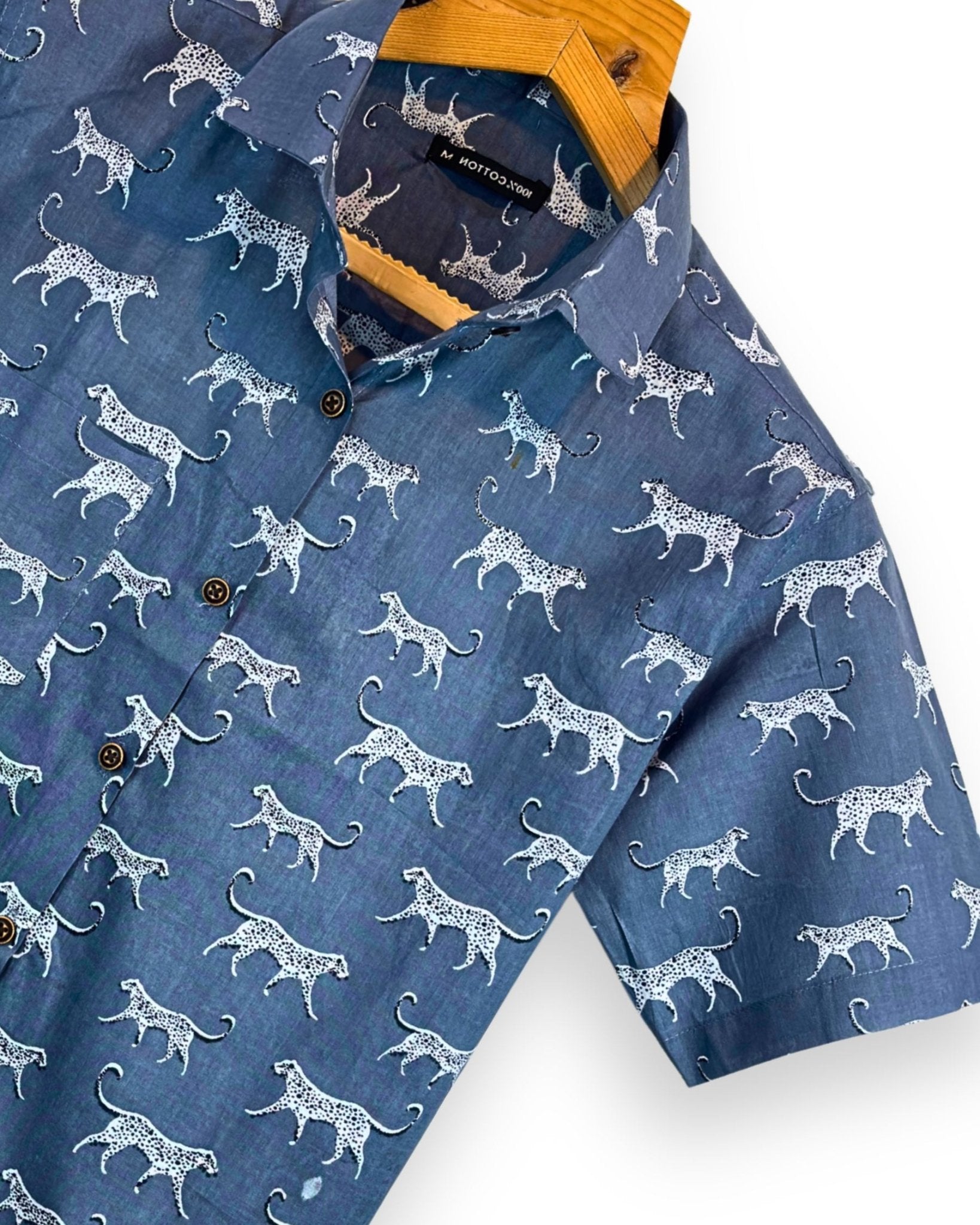 Baghira – Half Sleeve Cotton Shirt - Jaipuri Crown