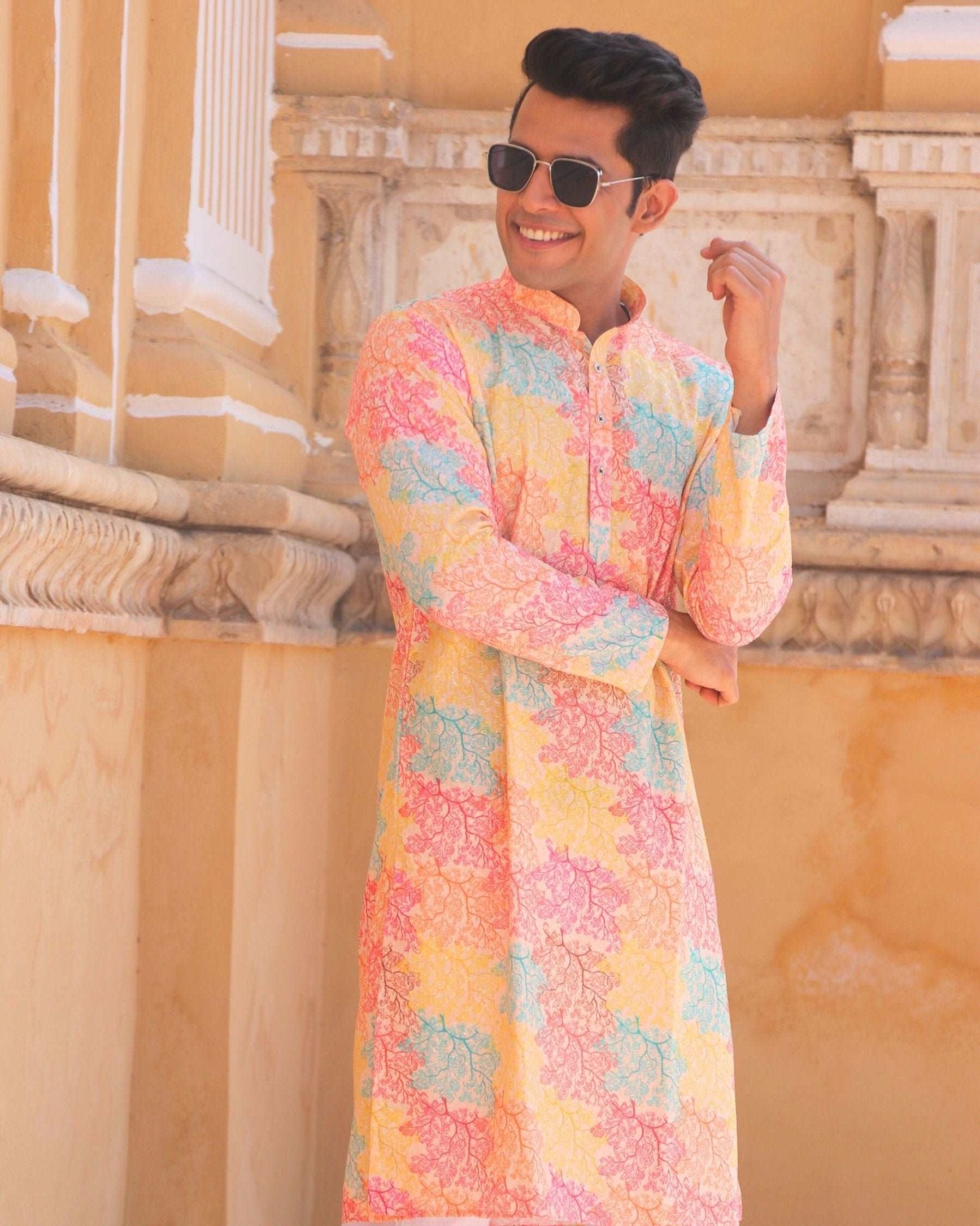 Blossom Fiesta Printed Kurta - Jaipuri Crown