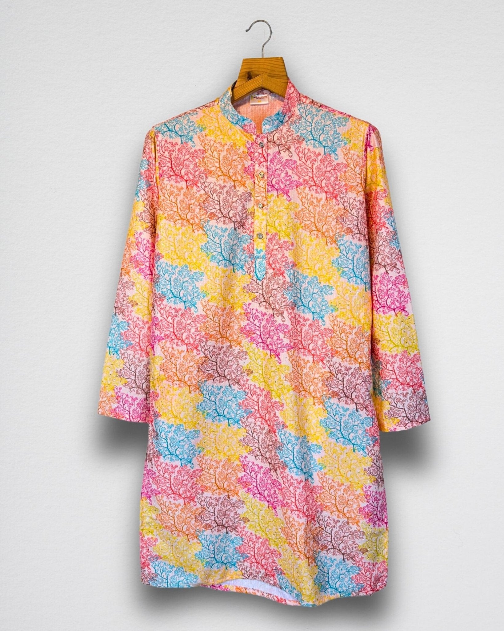 Blossom Fiesta Printed Kurta - Jaipuri Crown