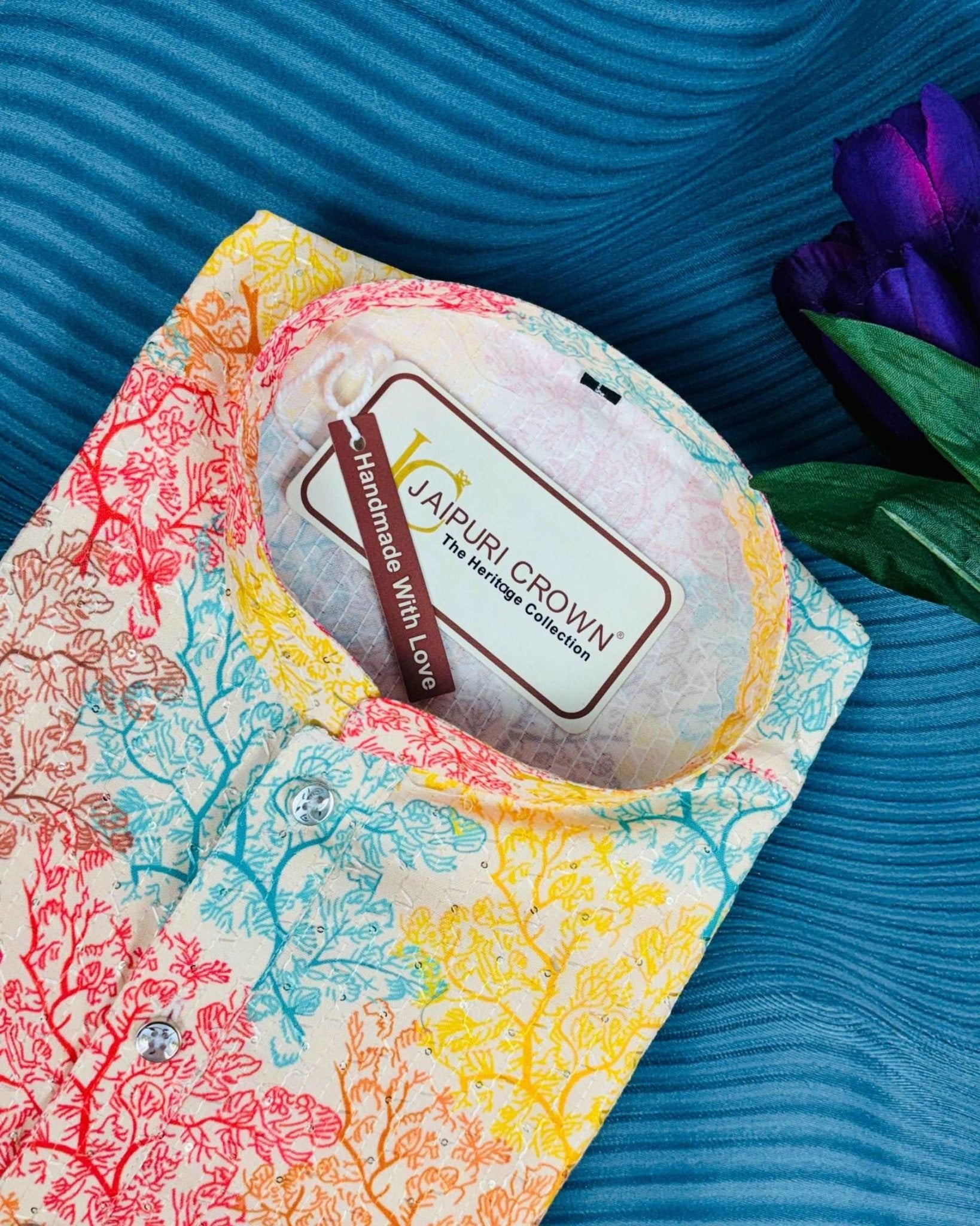 Blossom Fiesta Printed Kurta - Jaipuri Crown