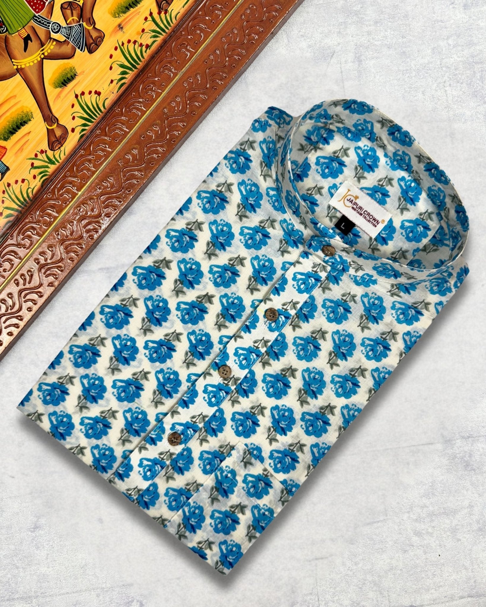 Blue Blossom - Jaipuri Crown