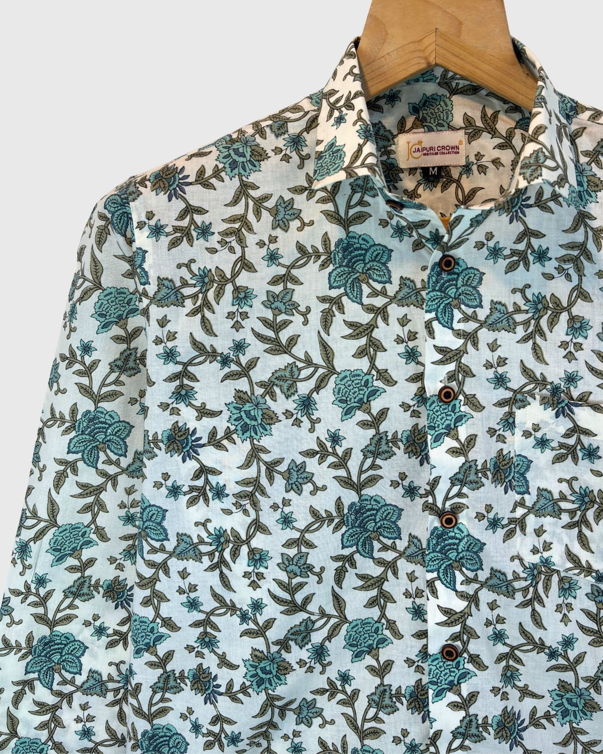 Botanic Breeze - Pure Cotton Shirt - Jaipuri Crown