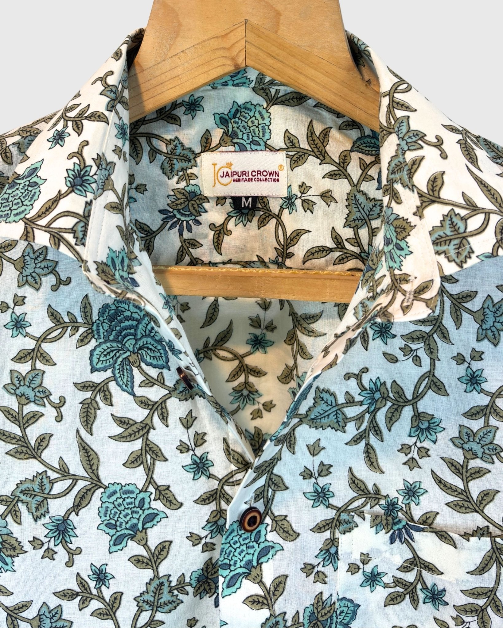 Botanic Breeze - Pure Cotton Shirt - Jaipuri Crown