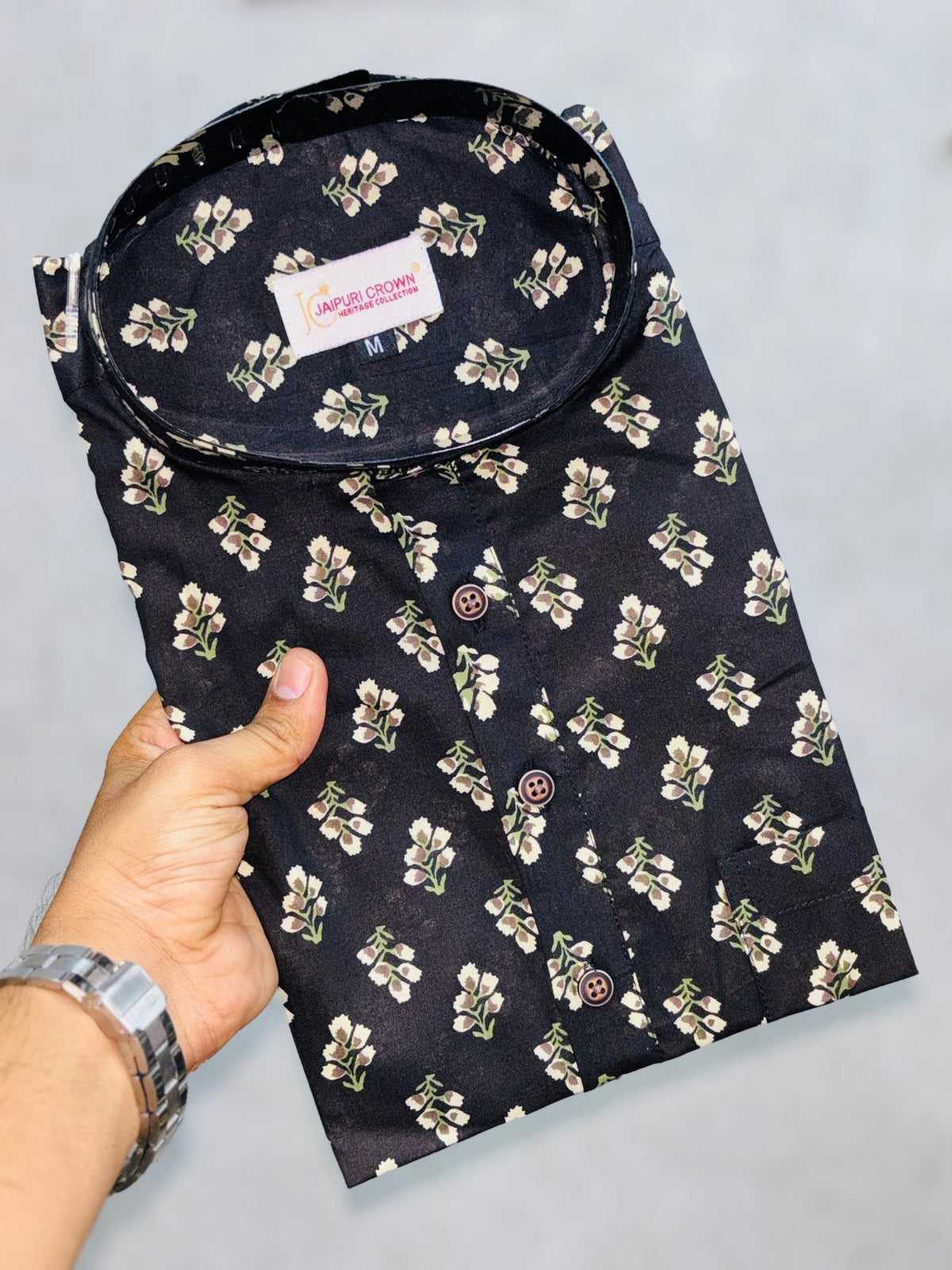 Brown rose Short Kurta - Jaipuri Crown