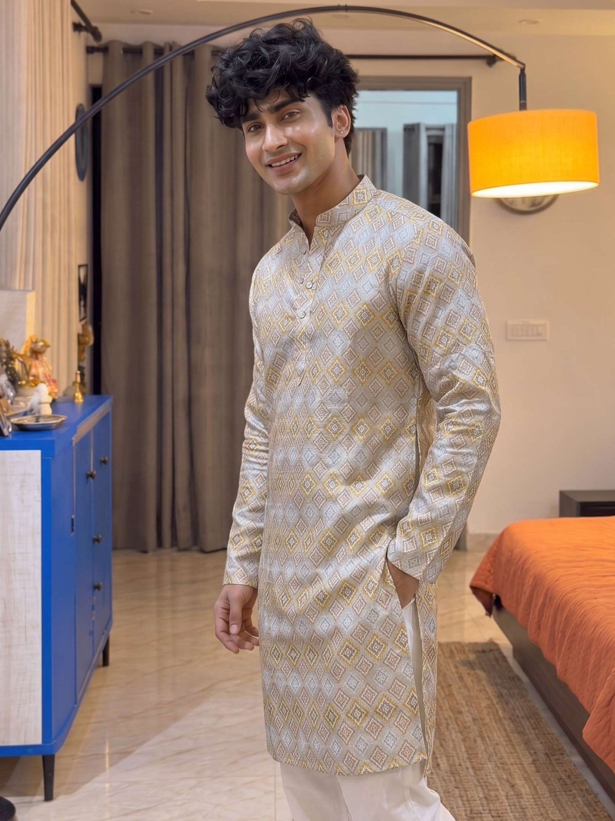 Modern Printed Long Kurta for Effortless Style