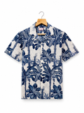 Tropical Escape – Cuban Collar Printed Cotton Shirt