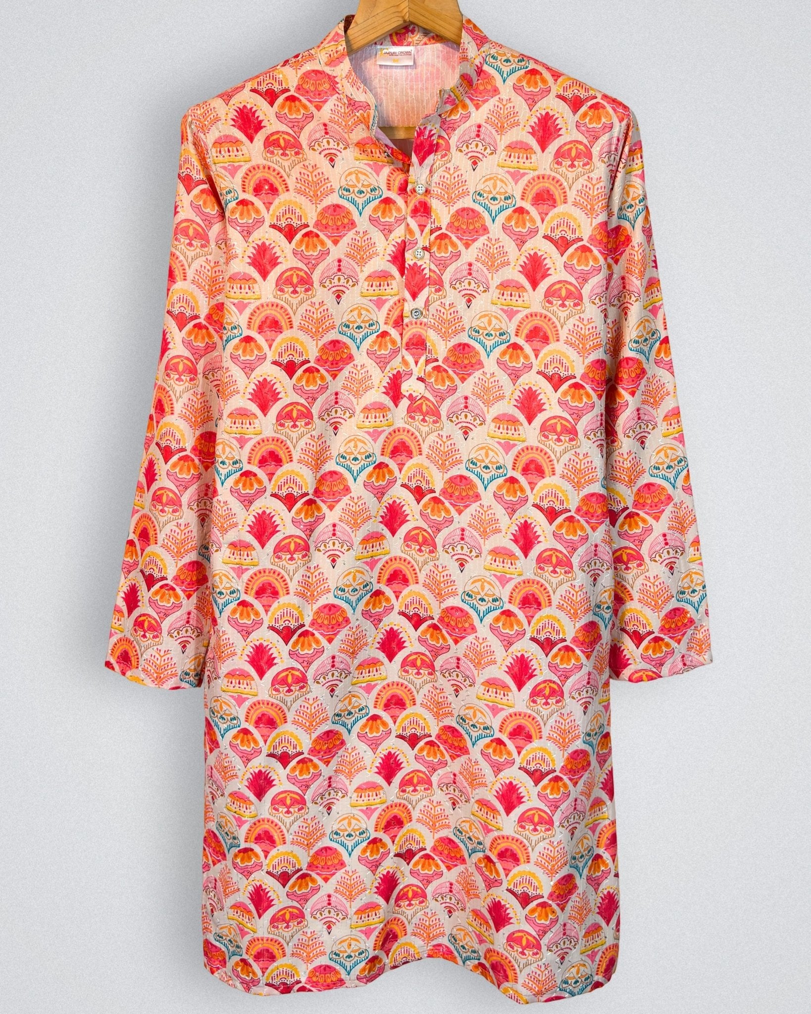 Celestial Diwali Delight Kurta - Jaipuri Crown