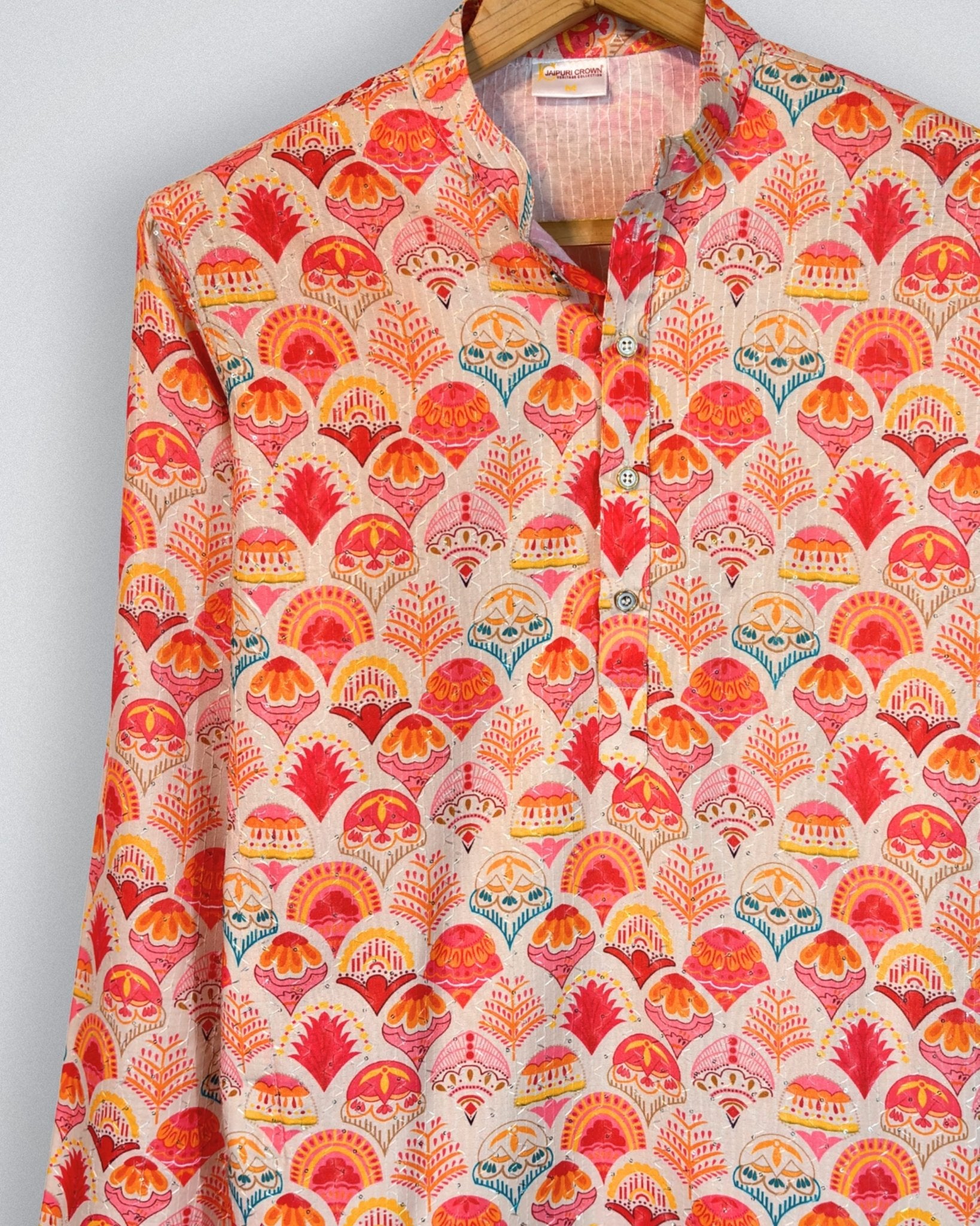 Celestial Diwali Delight Kurta - Jaipuri Crown