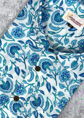 Cerulean Flowers - Jaipuri Crown