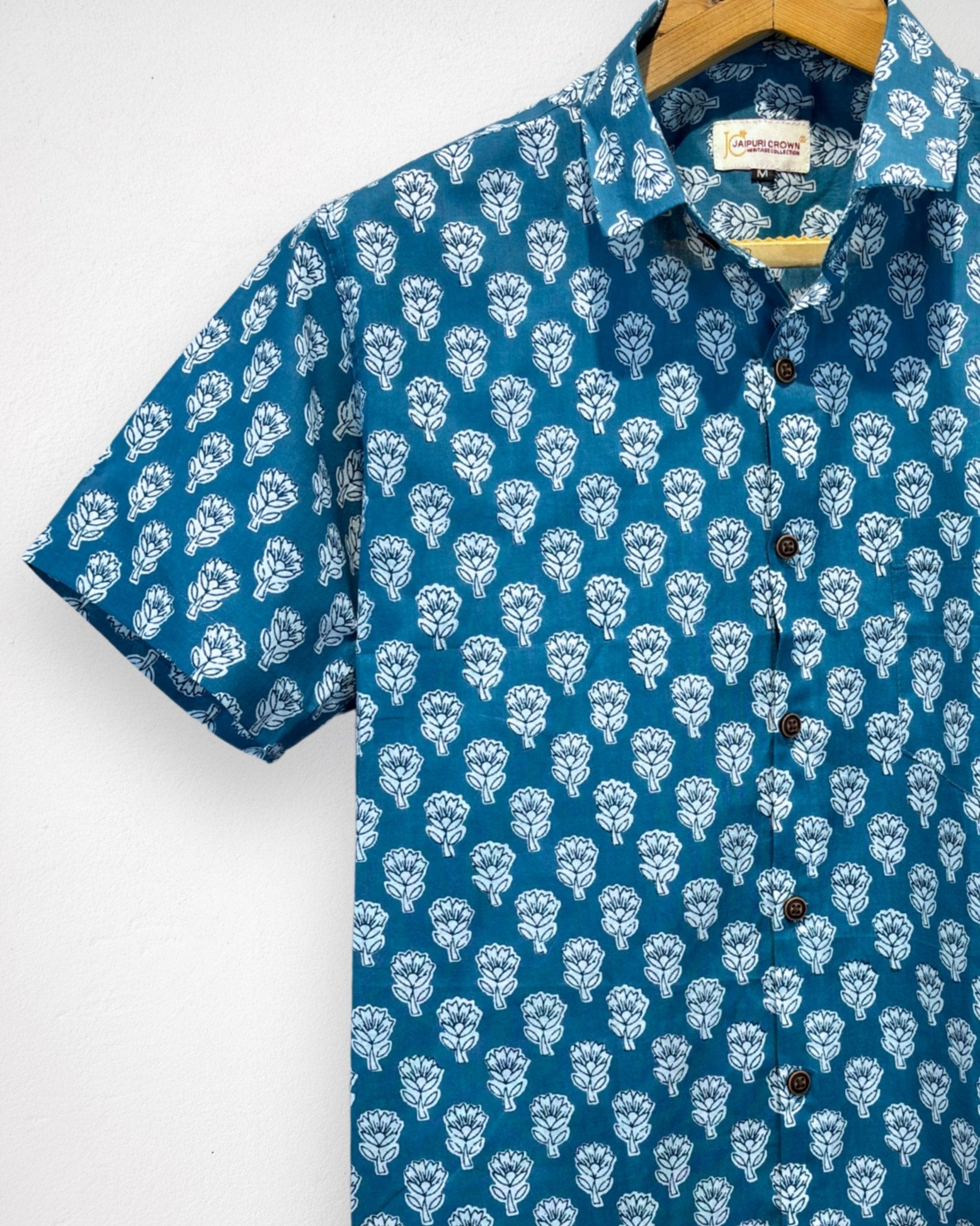 Chameli Mist – Half Sleeve Cotton Shirt - Jaipuri Crown