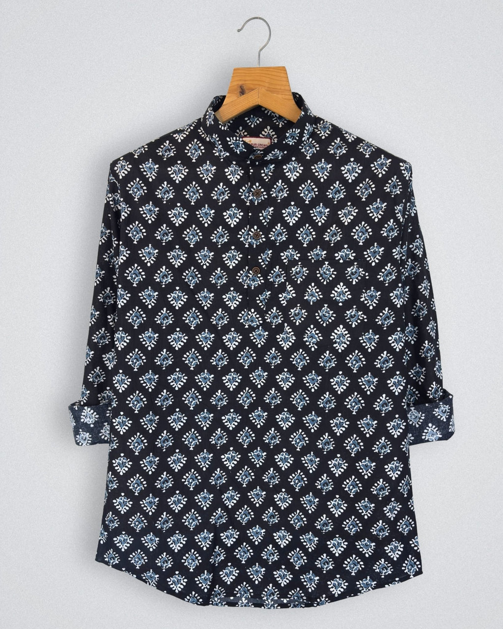 Charming Floral – Printed Cotton Short Kurta - Jaipuri Crown