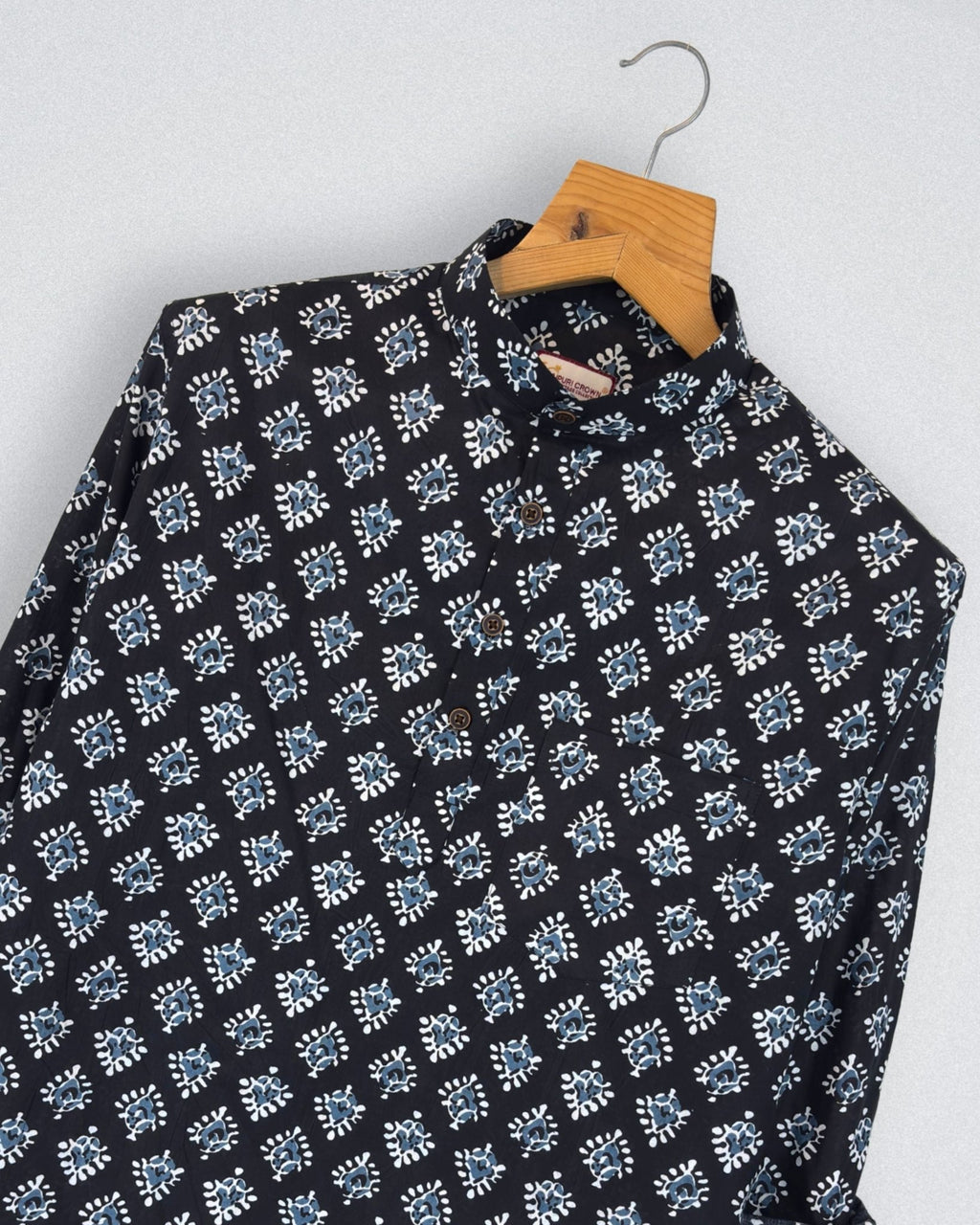 Charming Floral – Printed Cotton Short Kurta - Jaipuri Crown