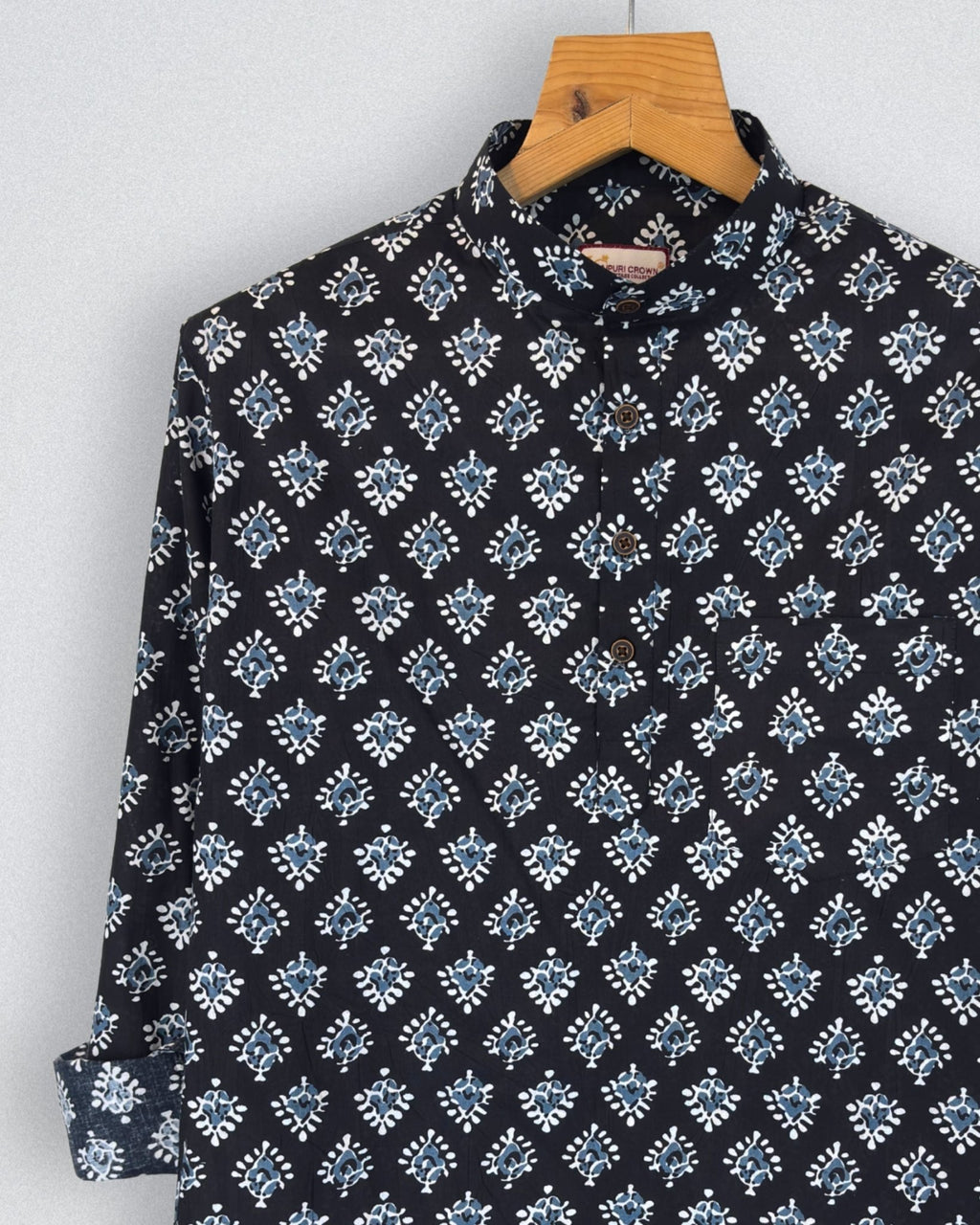 Charming Floral – Printed Cotton Short Kurta - Jaipuri Crown