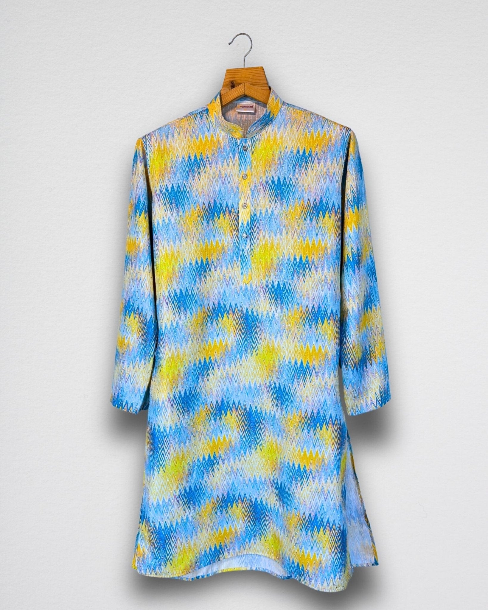 Coastal Zigzag Kurta - Jaipuri Crown