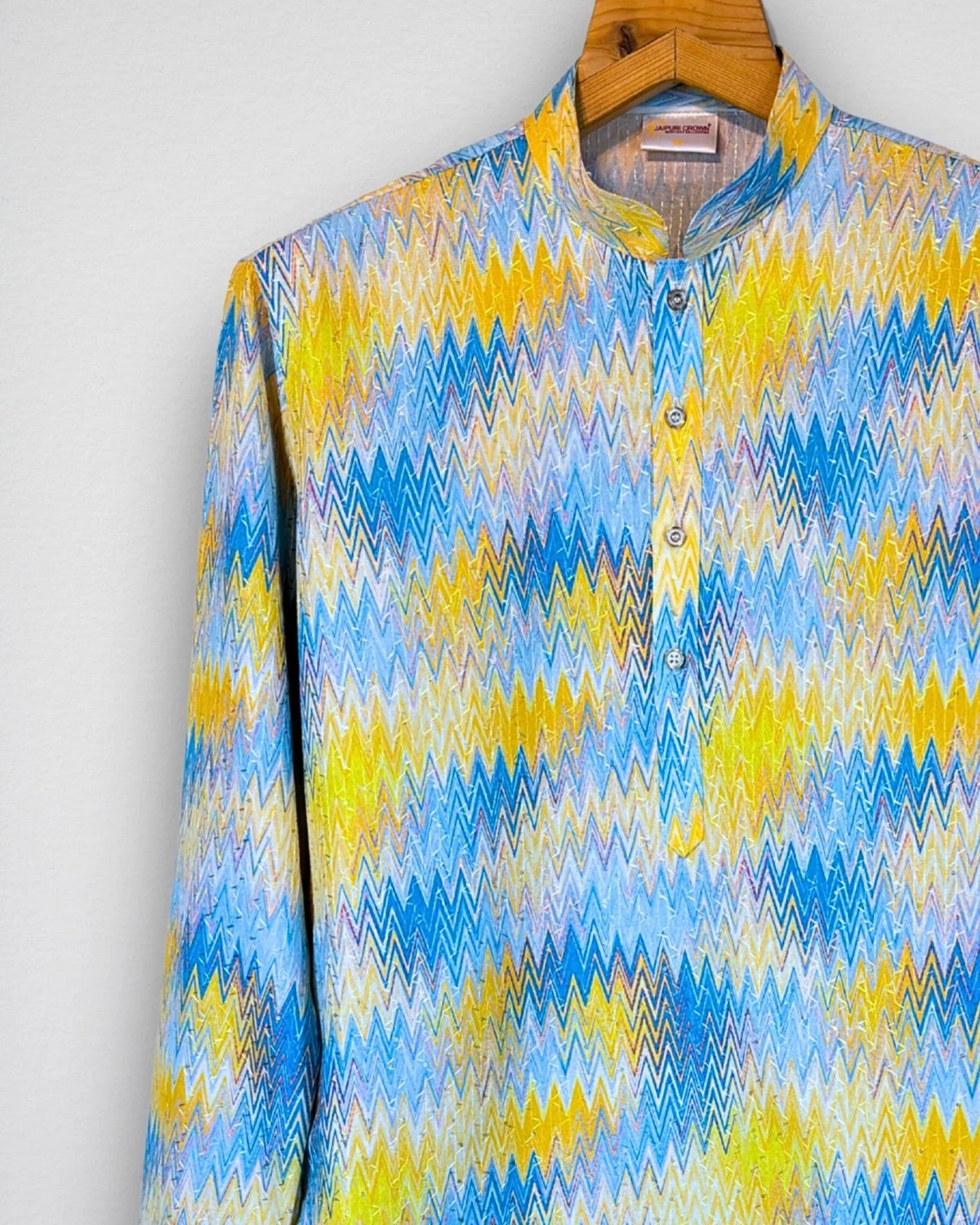 Coastal Zigzag Kurta - Jaipuri Crown
