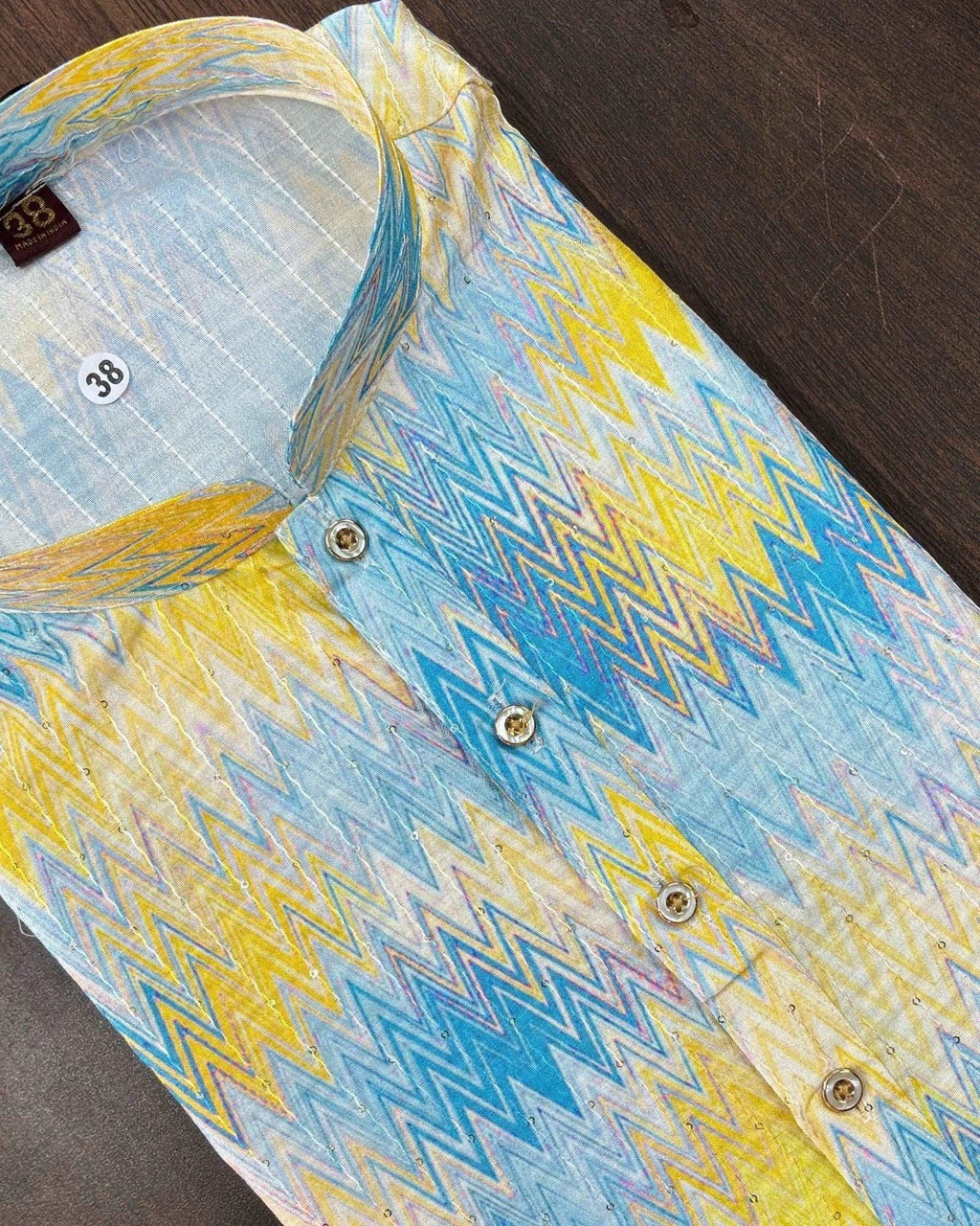 Coastal Zigzag Kurta - Jaipuri Crown