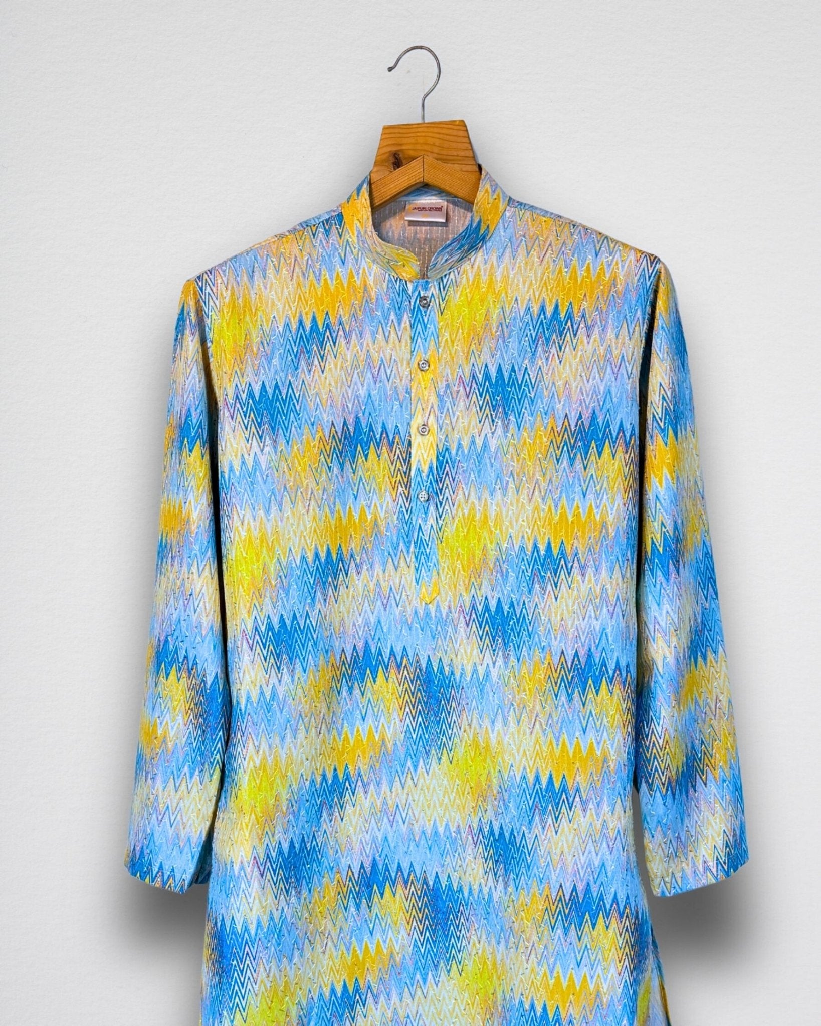 Coastal Zigzag Kurta - Jaipuri Crown