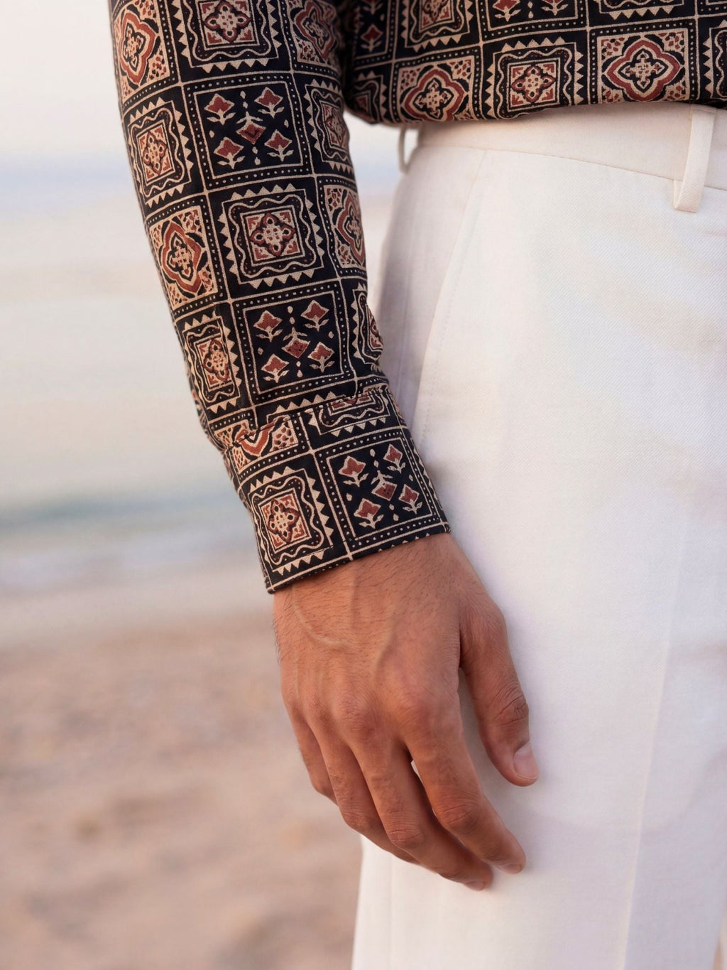 Cultural Charm – Printed Cotton Full Sleeve Shirt - Jaipuri Crown