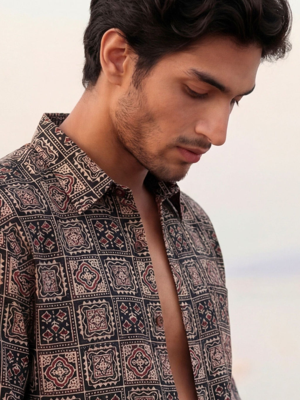 Cultural Charm – Printed Cotton Full Sleeve Shirt - Jaipuri Crown
