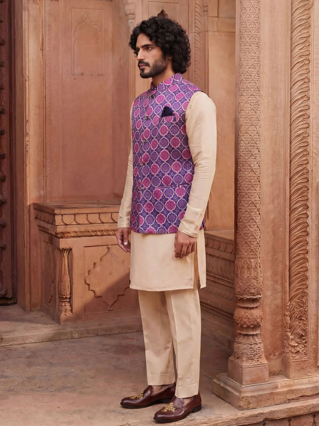 Cultural Fusion Jacket - Jaipuri Crown