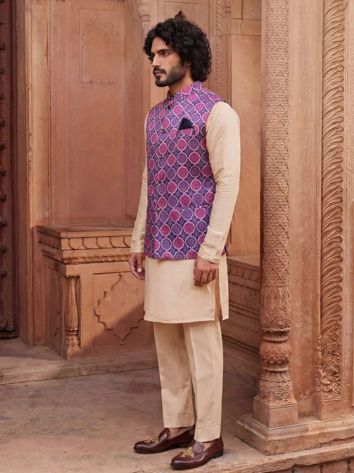 Cultural Fusion Jacket - Jaipuri Crown