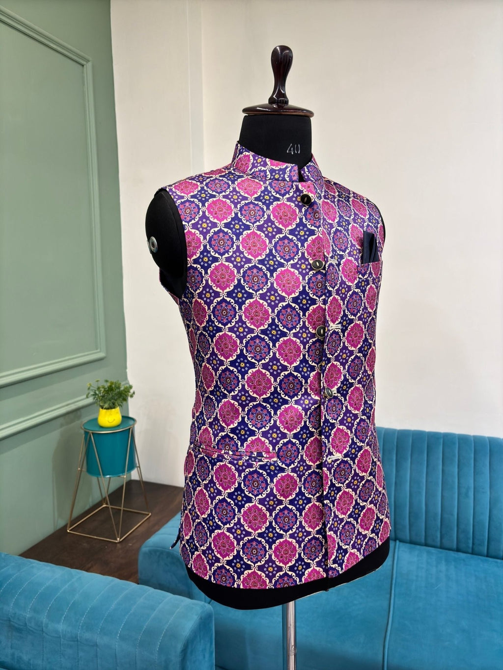 Cultural Fusion Jacket - Jaipuri Crown