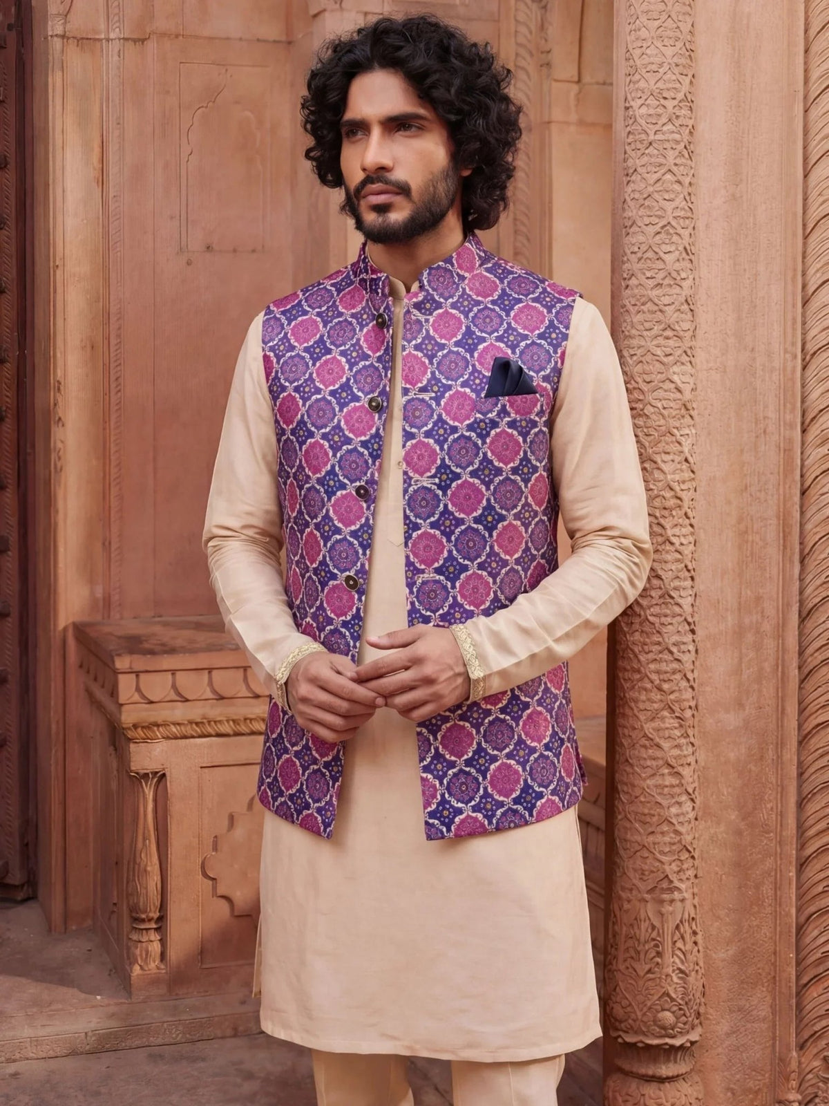 Cultural Fusion Jacket - Jaipuri Crown