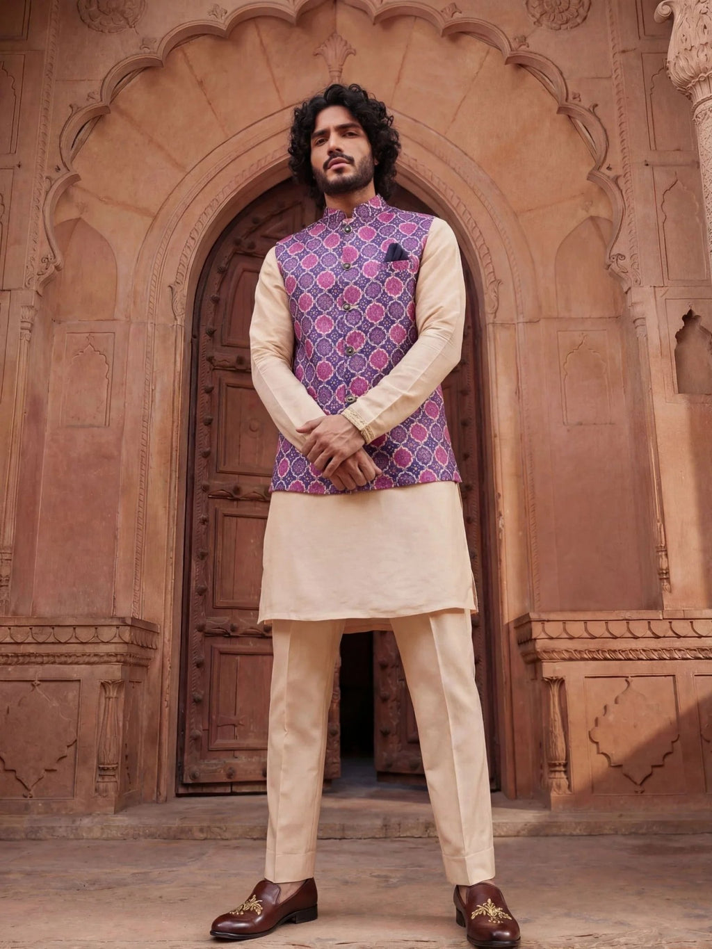 Cultural Fusion Jacket - Jaipuri Crown