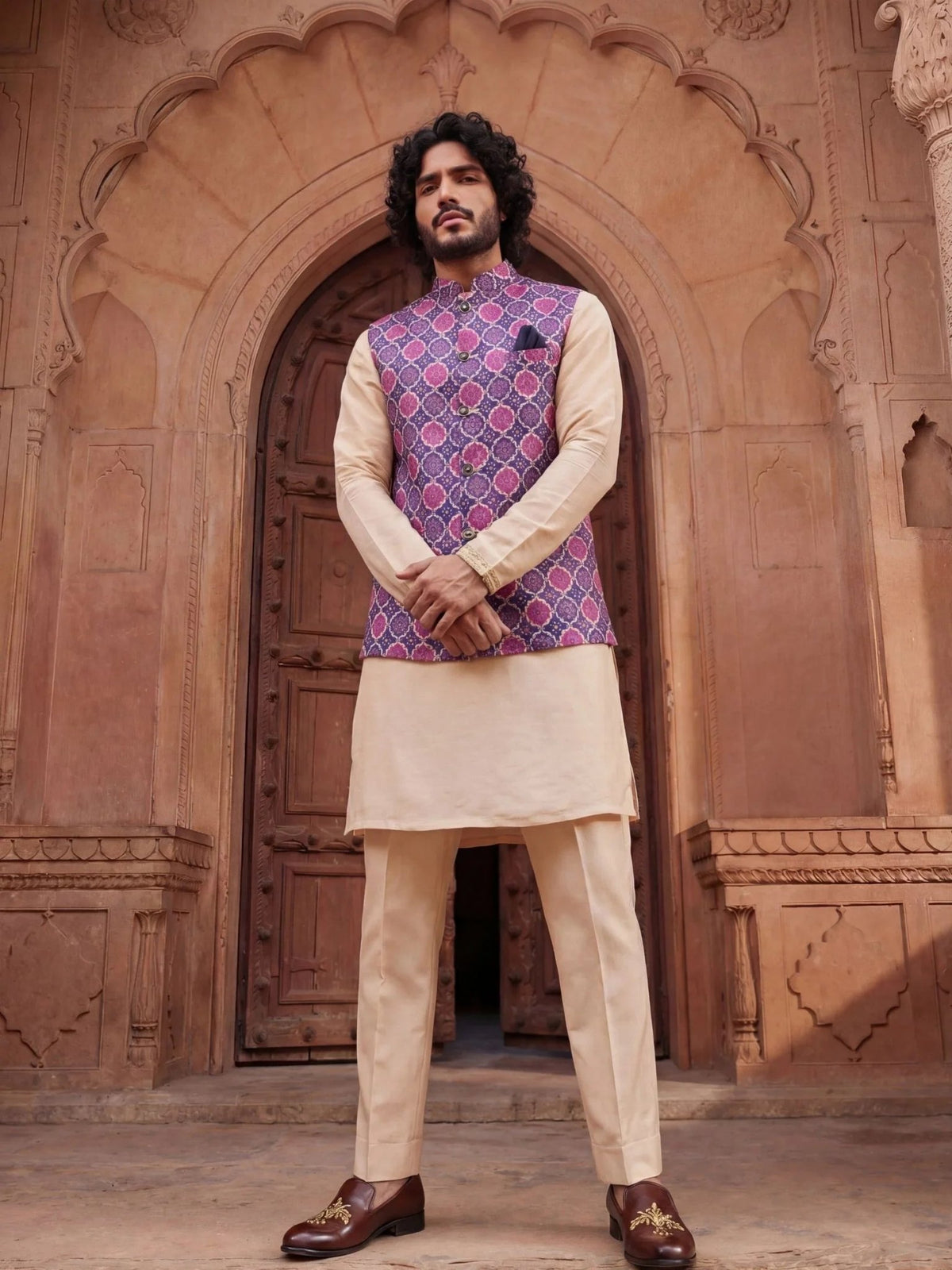 Cultural Fusion Jacket - Jaipuri Crown