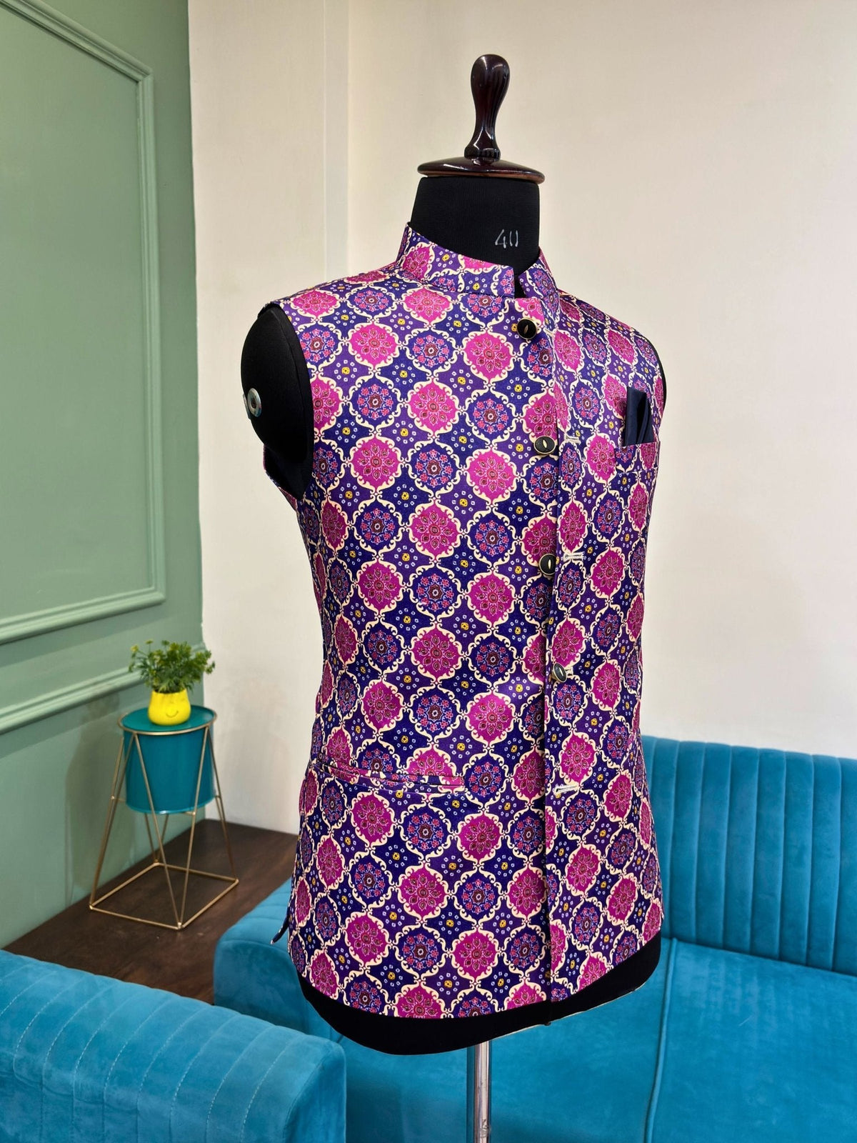 Cultural Fusion Jacket - Jaipuri Crown