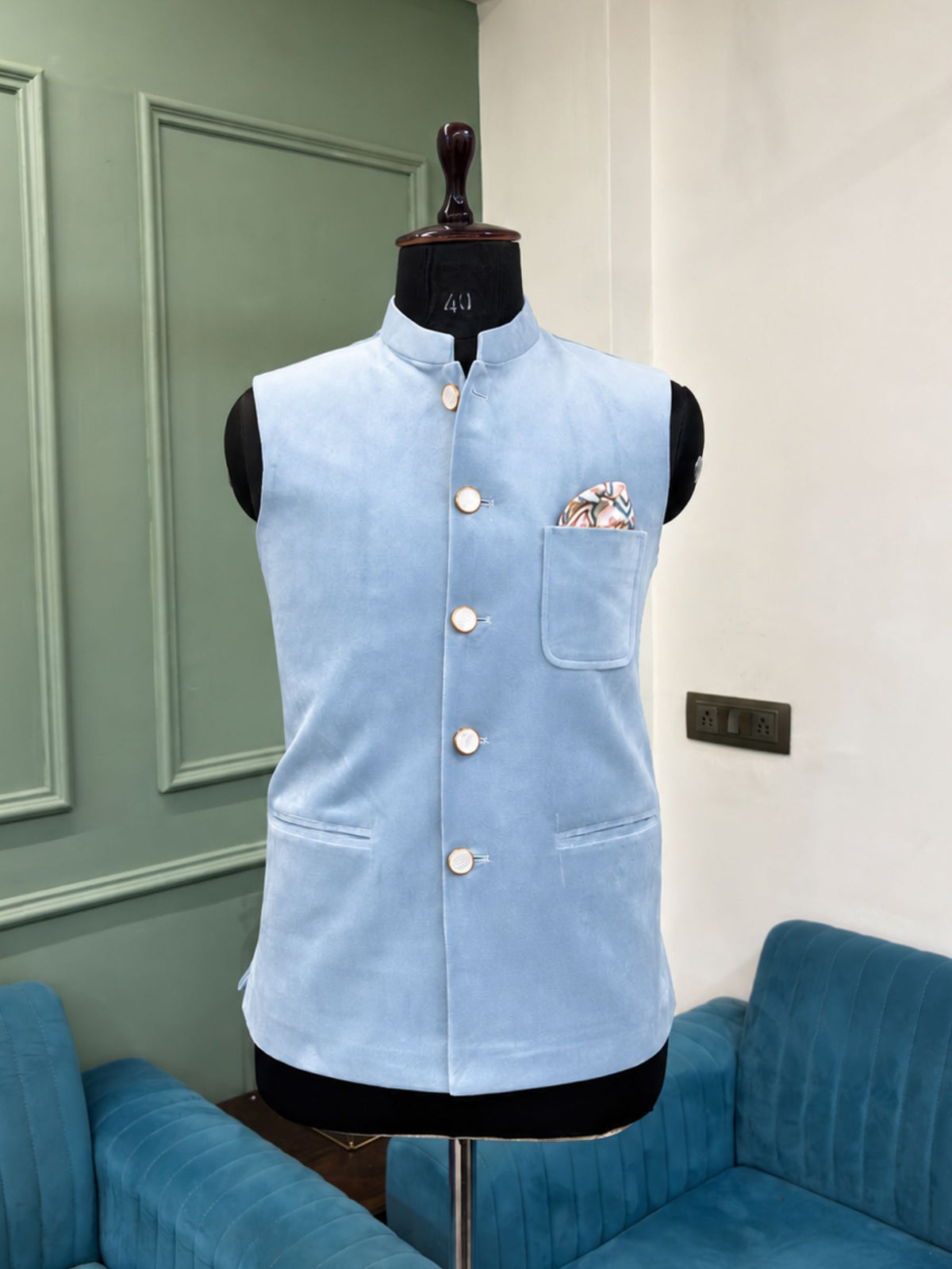 Stylish Velvet Nheru Jacket