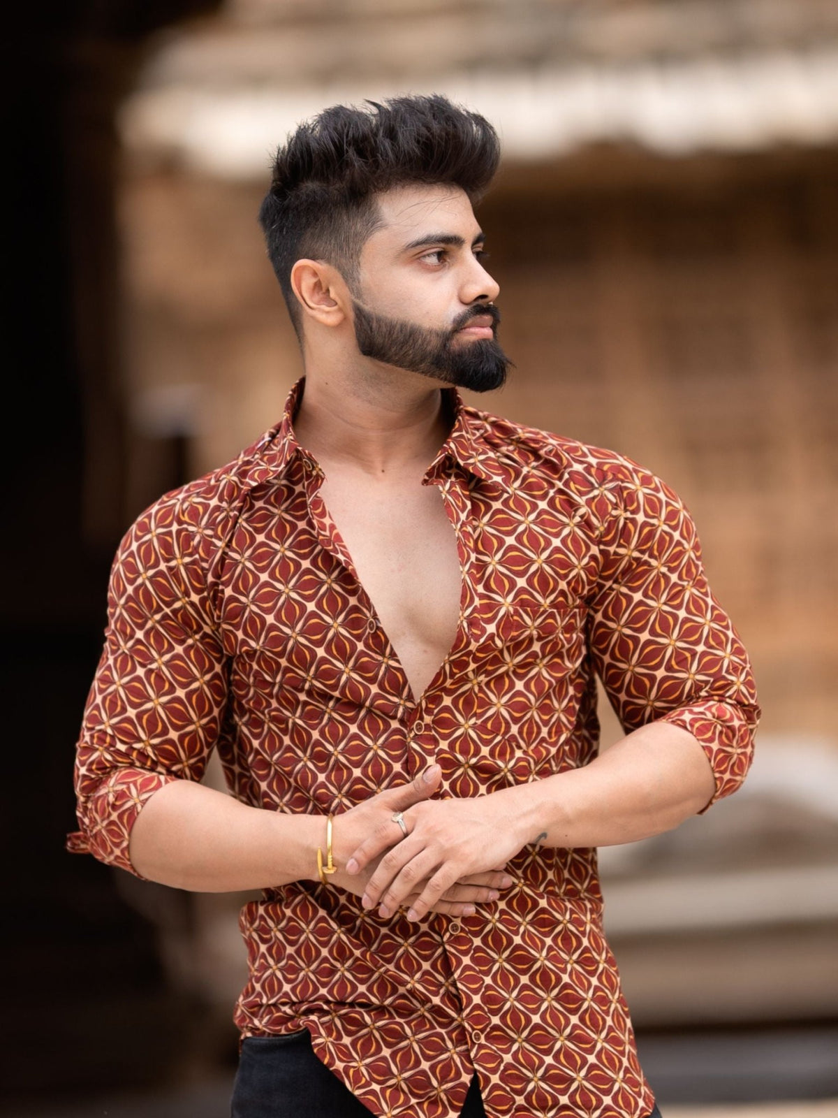 Desert Bloom – Full Sleeve Cotton Shirt - Jaipuri Crown