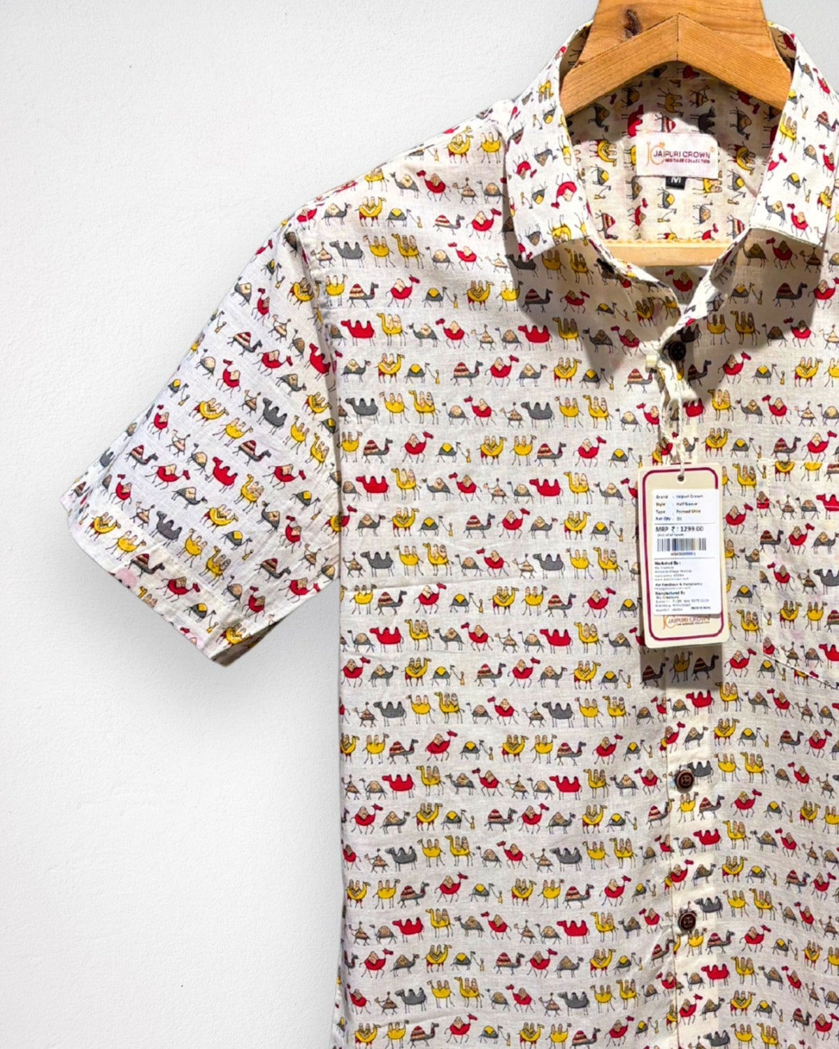 Desert Caravan – Half Sleeve Cotton Shirt - Jaipuri Crown