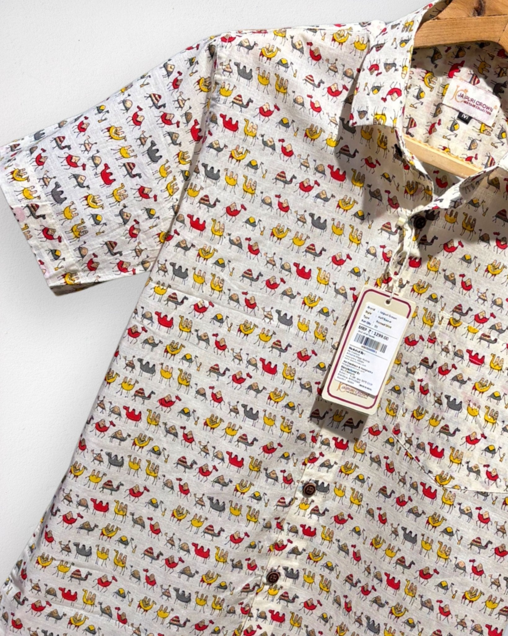 Desert Caravan – Half Sleeve Cotton Shirt - Jaipuri Crown