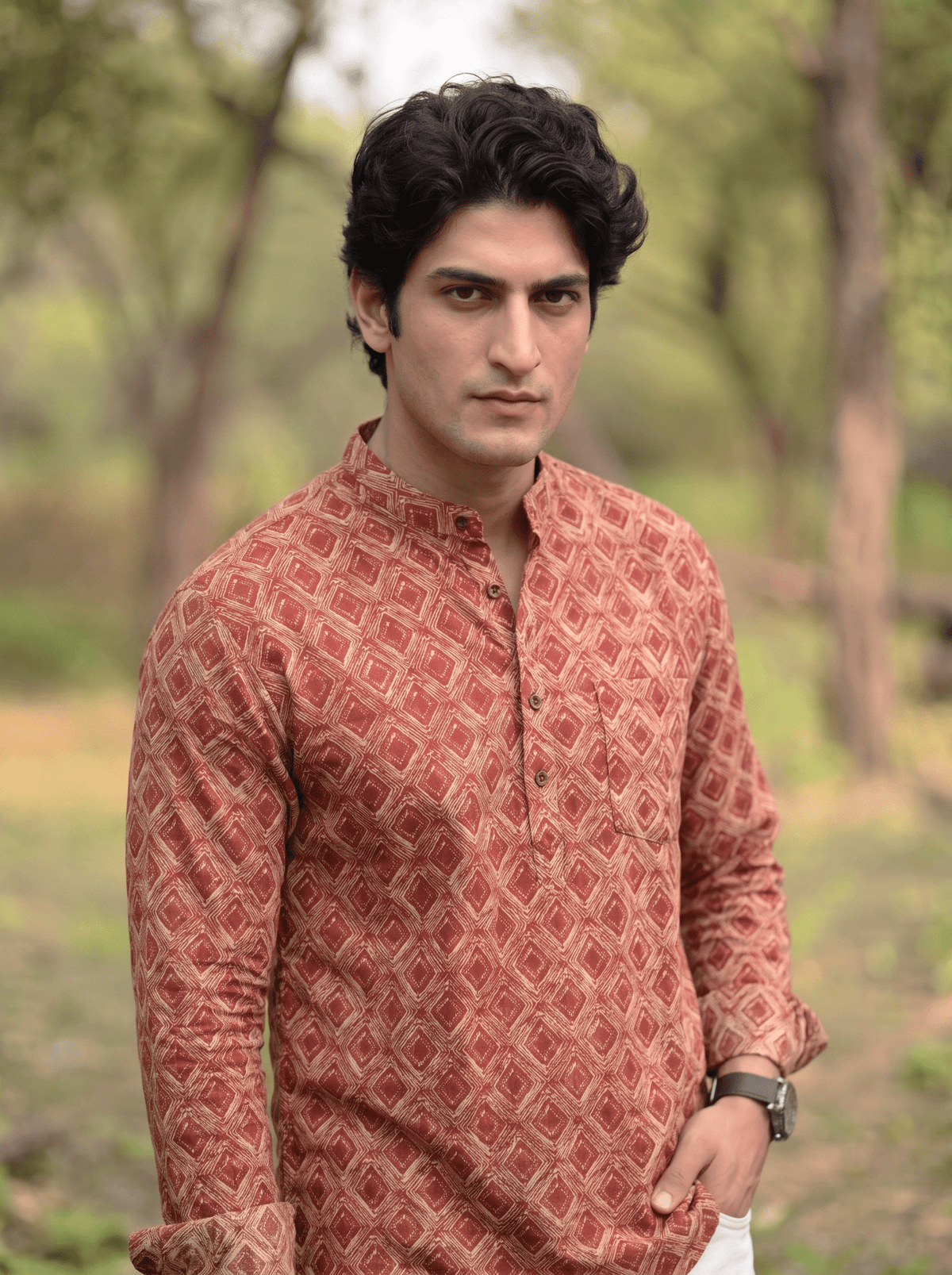 Desert Charm – Printed Cotton Short Kurta - Jaipuri Crown