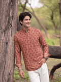 Desert Charm – Printed Cotton Short Kurta - Jaipuri Crown