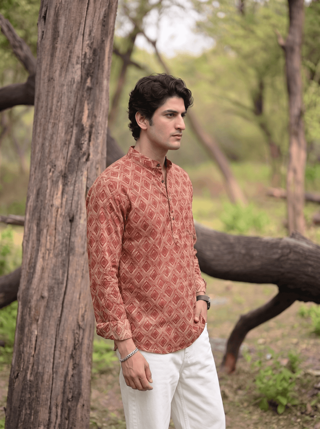 Desert Charm – Printed Cotton Short Kurta - Jaipuri Crown