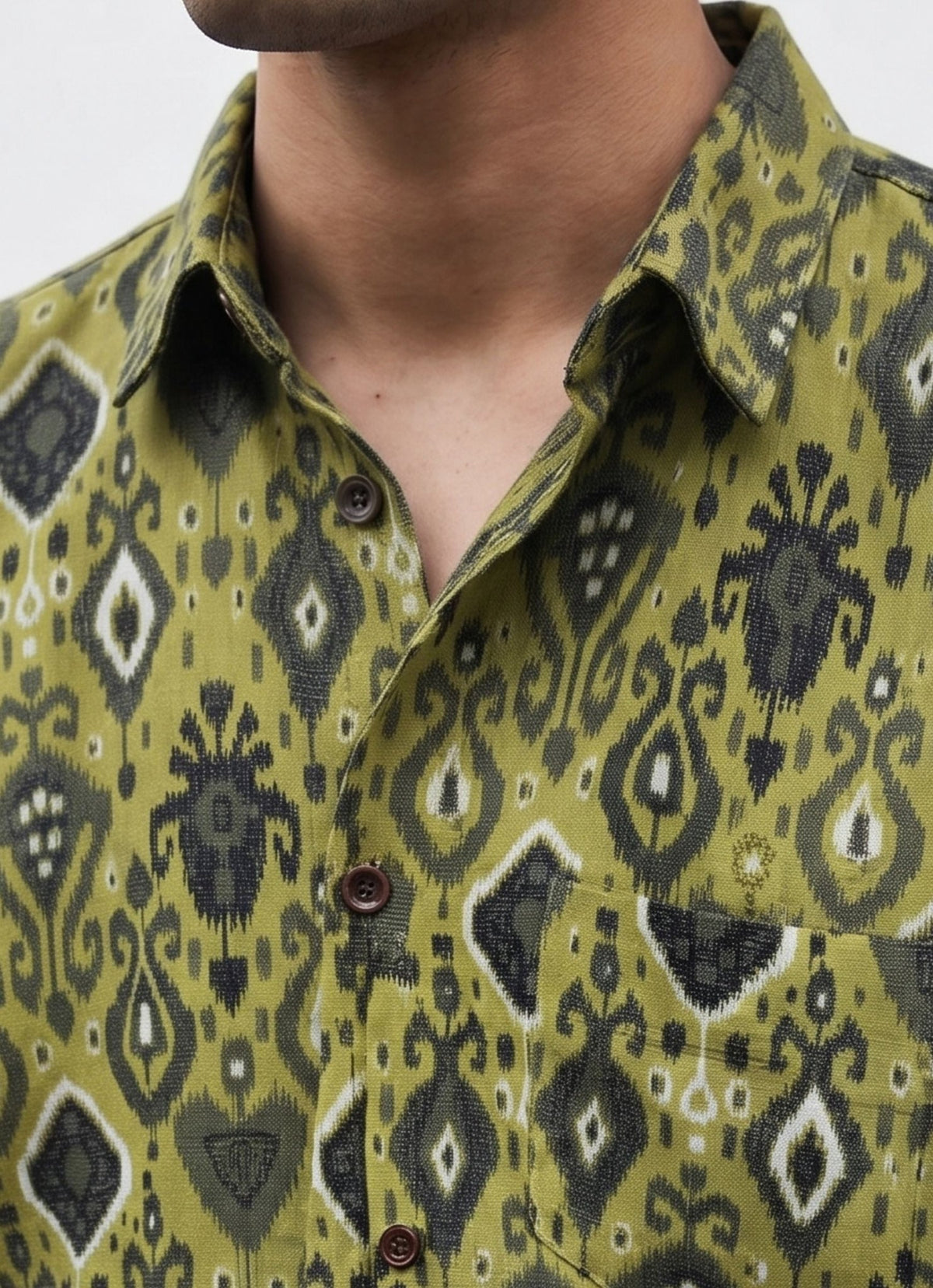 Desert Mirage – Printed Cotton Half Sleeve Shirt - Jaipuri Crown